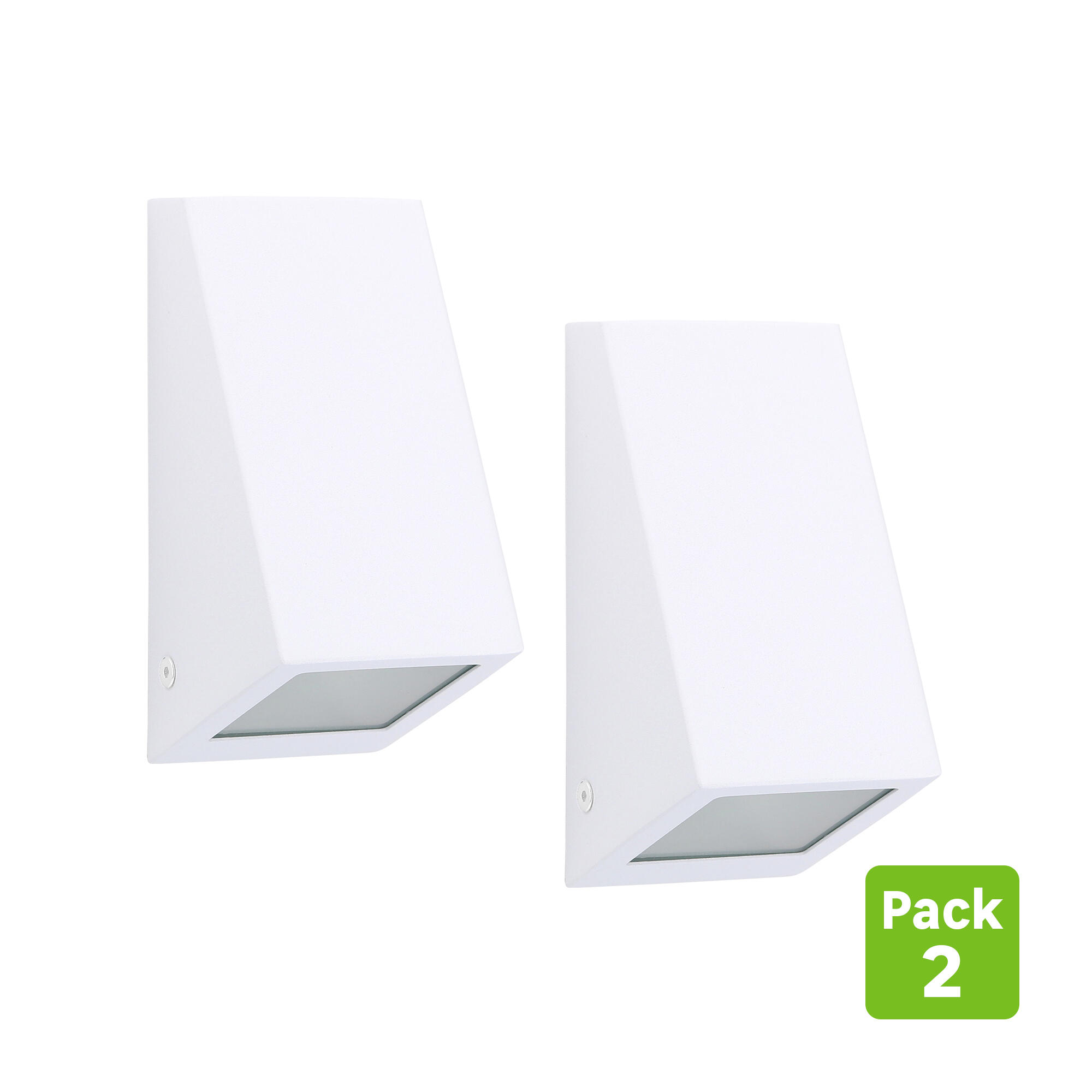 pack 2 apliques exterior balboa inspire gu10 blanco 71 cm