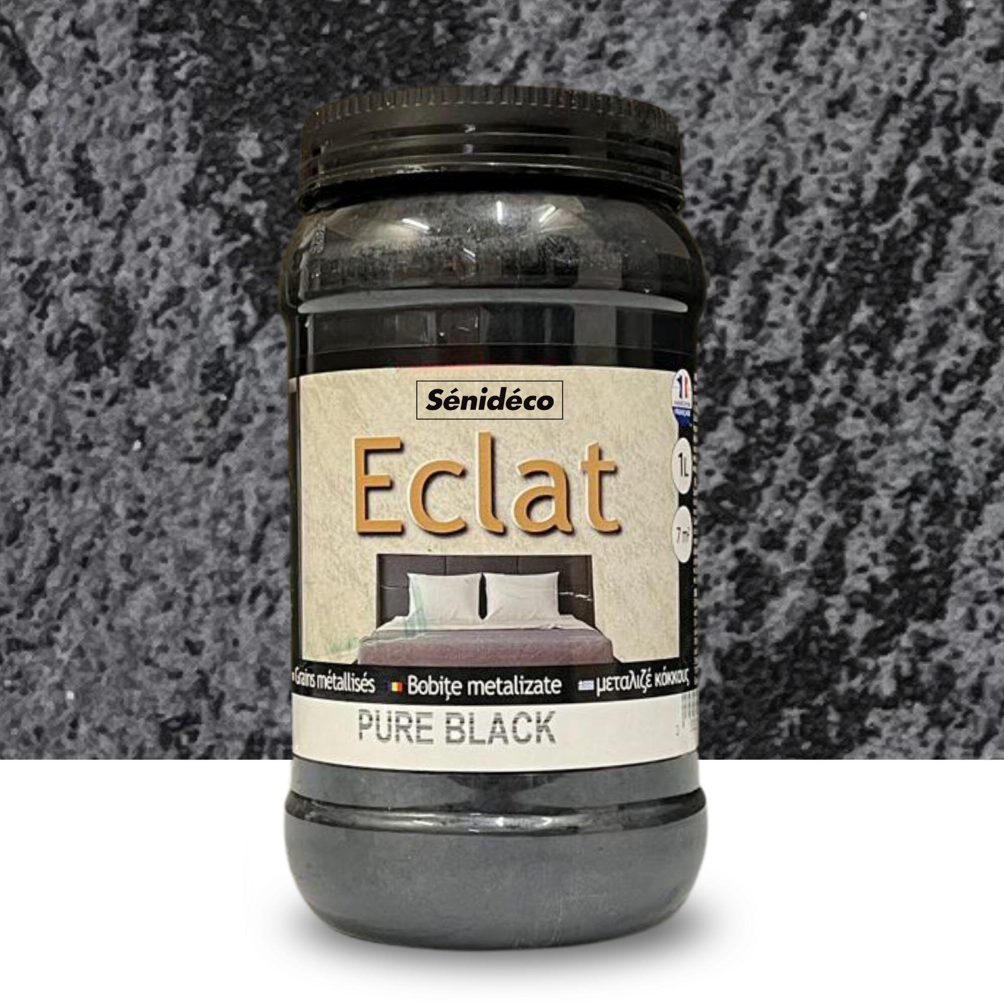Vopsea decorativa Senideco Eclat, 1 L, negru Pure black
