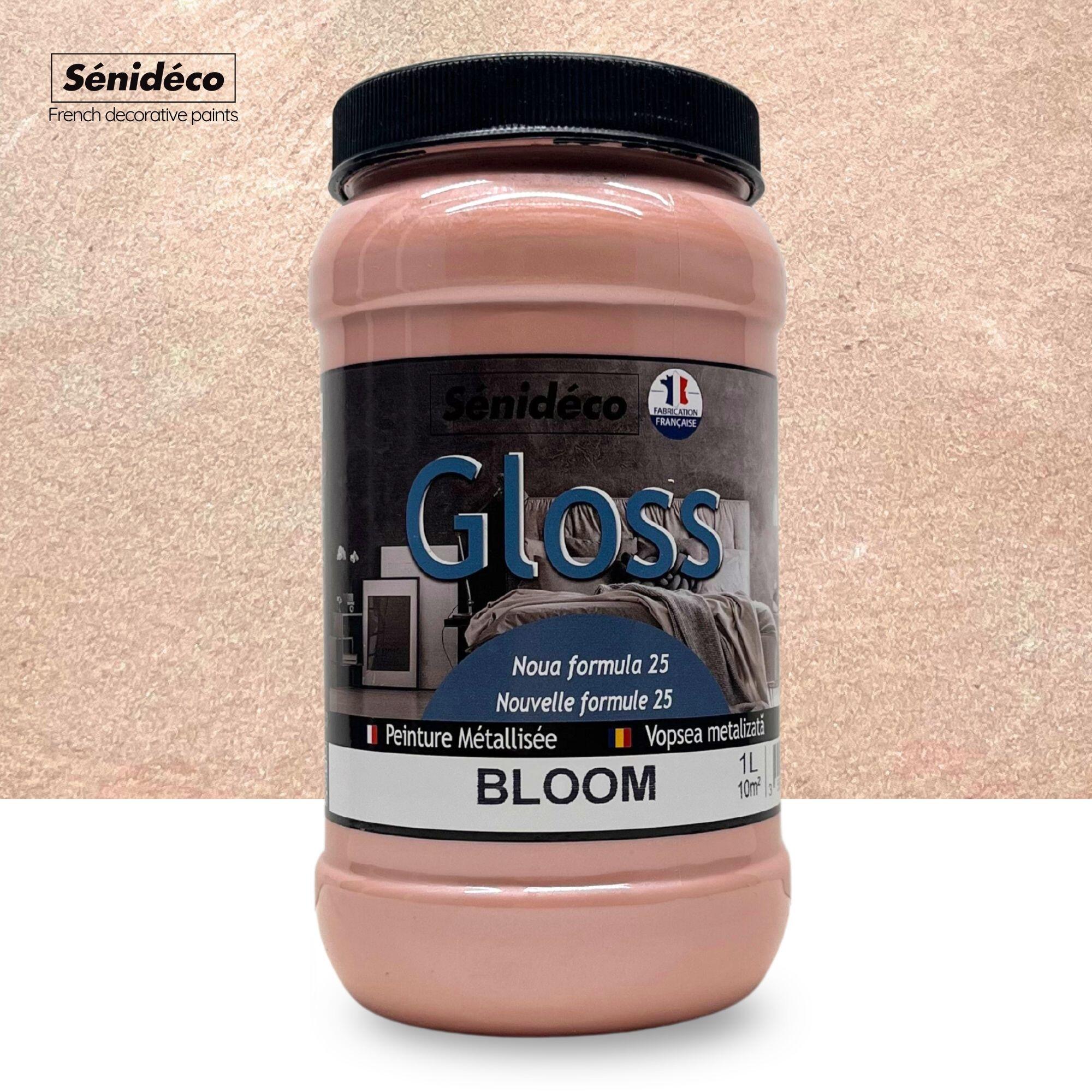 Vopsea decorativa Senideco Gloss, 1 L, roz Bloom