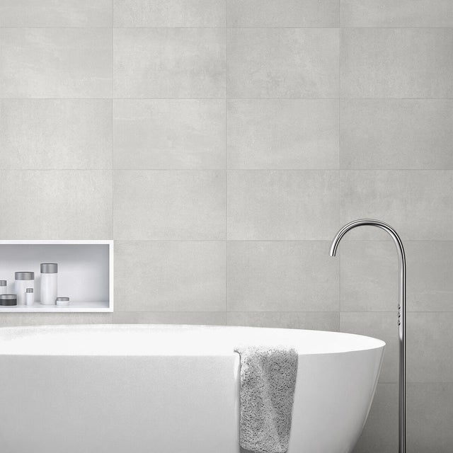 Piastrella da rivestimento interno in maiolica 25 x 40 cm smaltato bianco polare opaco Brick traffico medio forte (pei 3/5) Sp. 6 mm 2 mq