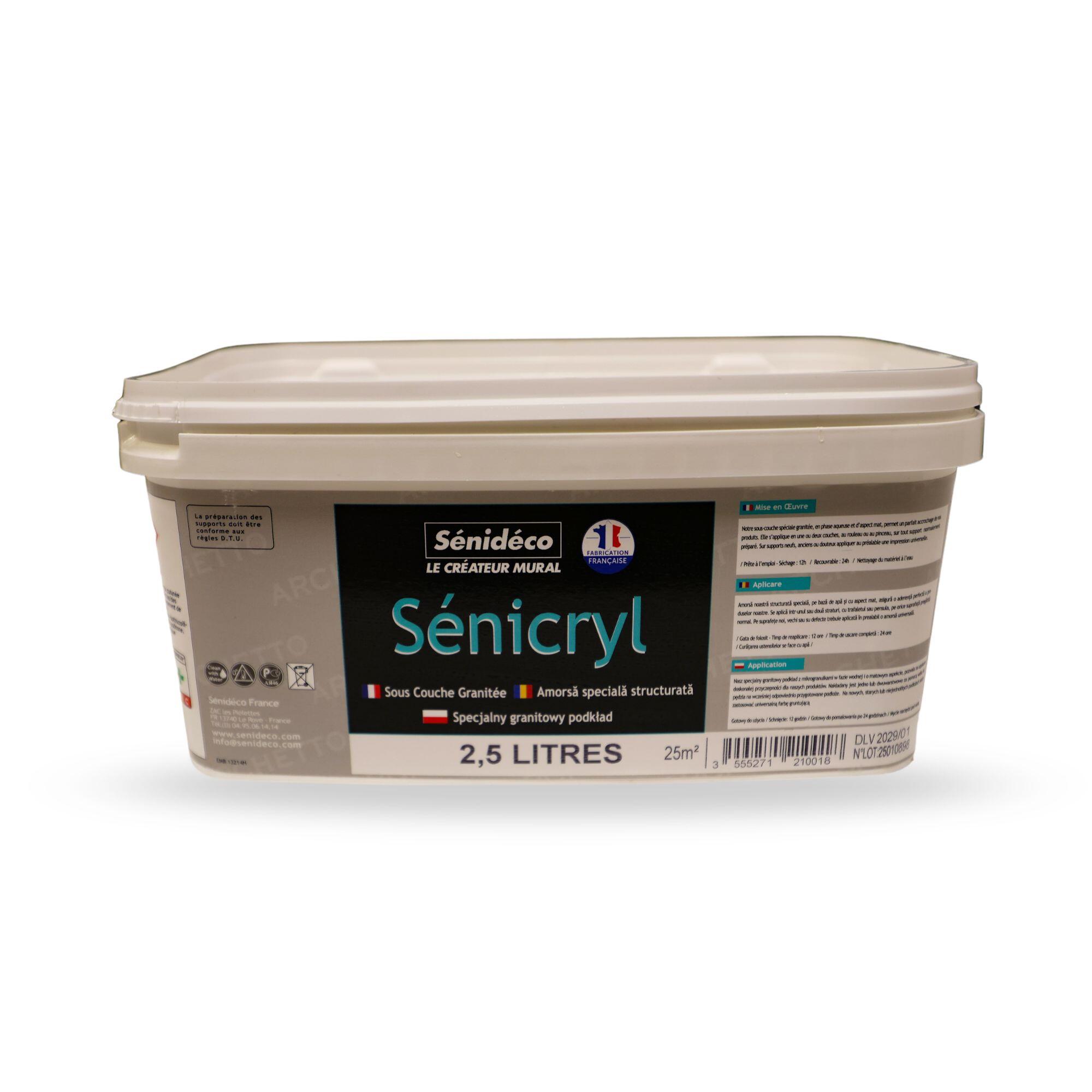Amorsa Senicryl pentru perete, interior, alb, 2.5 L