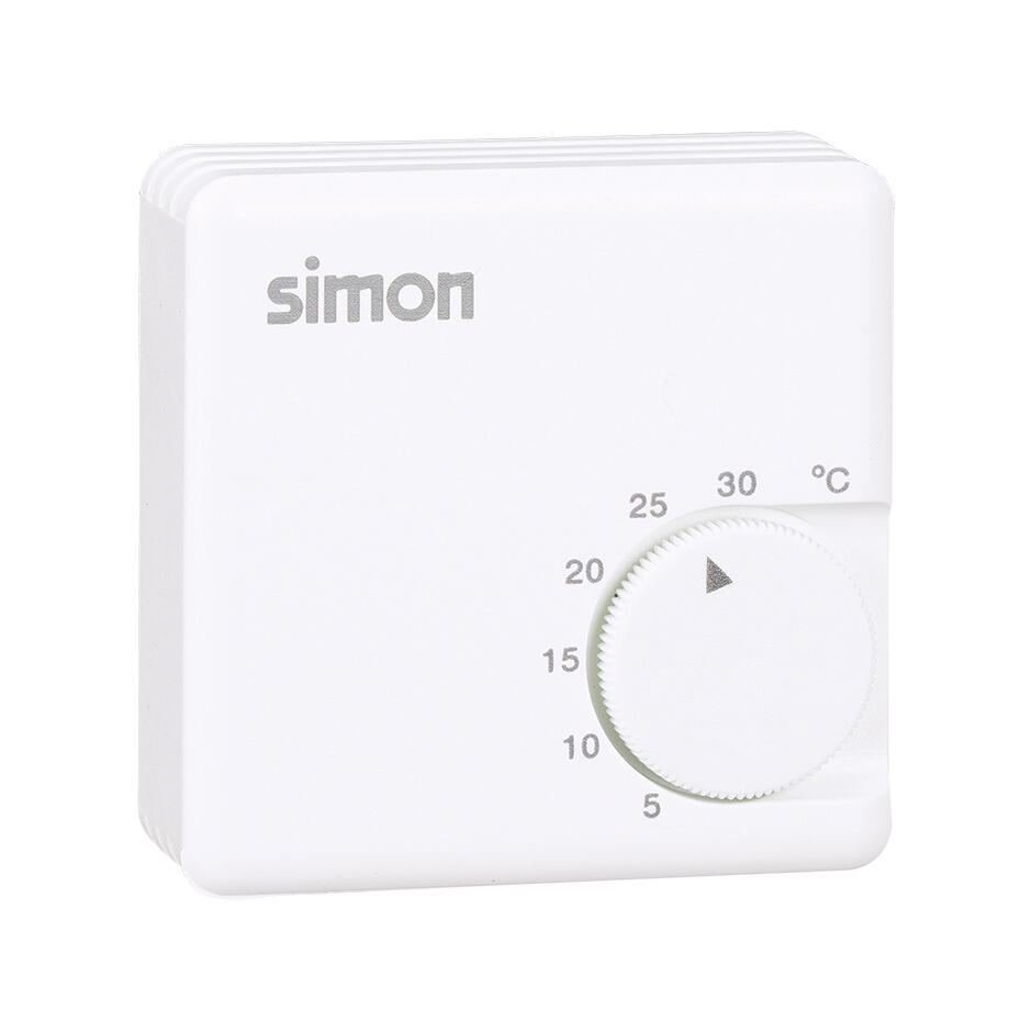 Simon Termostato Mecánico Blanco , Leroy Merlin