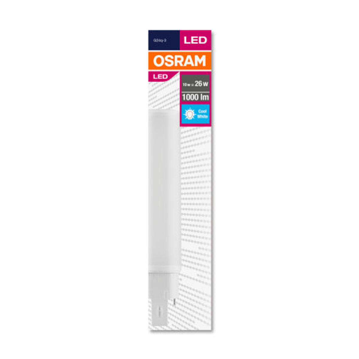Tubo luminoso LED, G24Q3 tubo, opaco, luce naturale, 10W = 990 LM (equiv 26 W), 120° OSRAM - 2