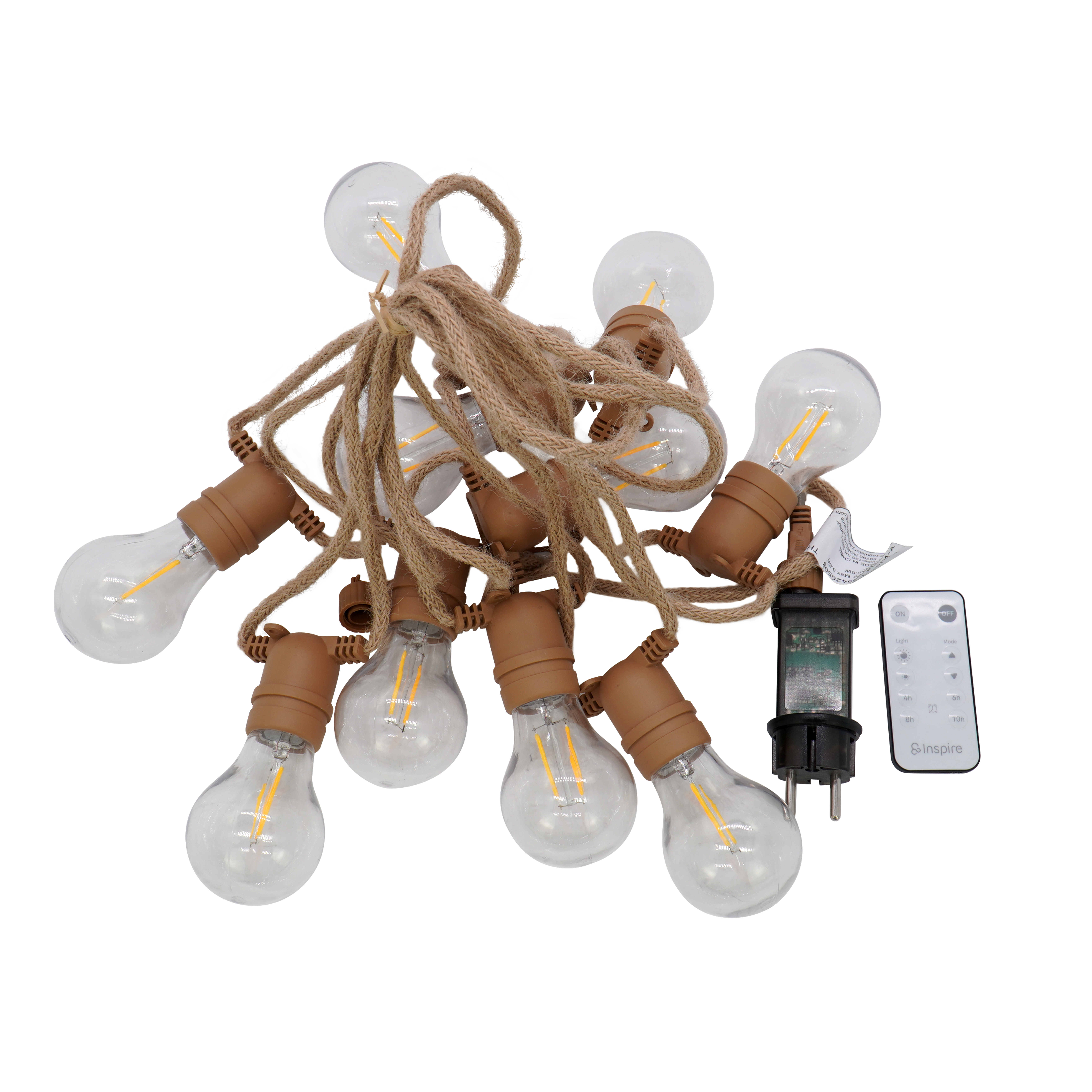 Girlanda ogrodowa Minta LED z pilotem 10x44 lm ciepła barwa 5 m IP44 brązowa Inspire - 8