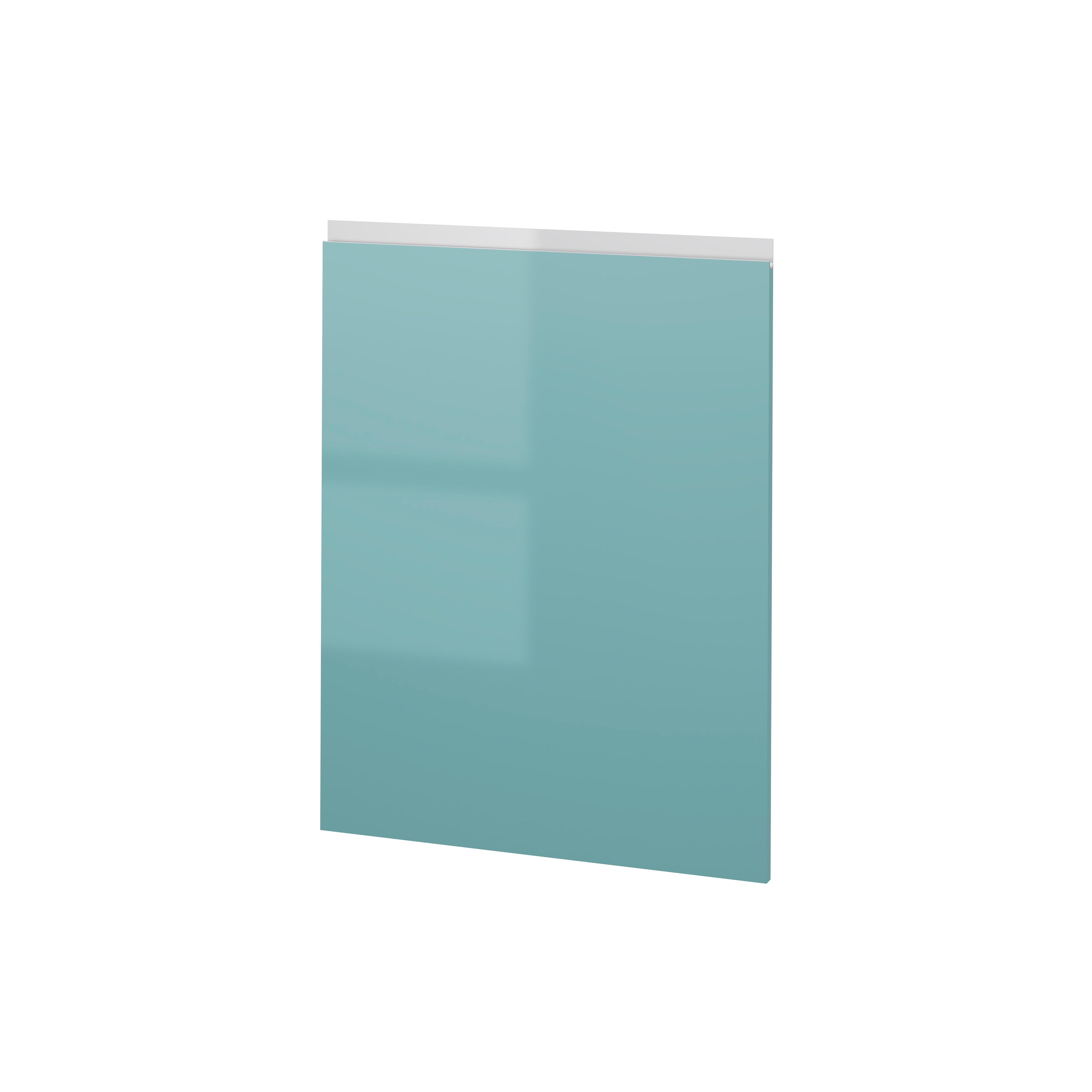 PUERTA PARA MUEBLE DE COCINA ALICANTE AGUAMARINA BRILLO PET IZQUIERDA 80X60CM - 2