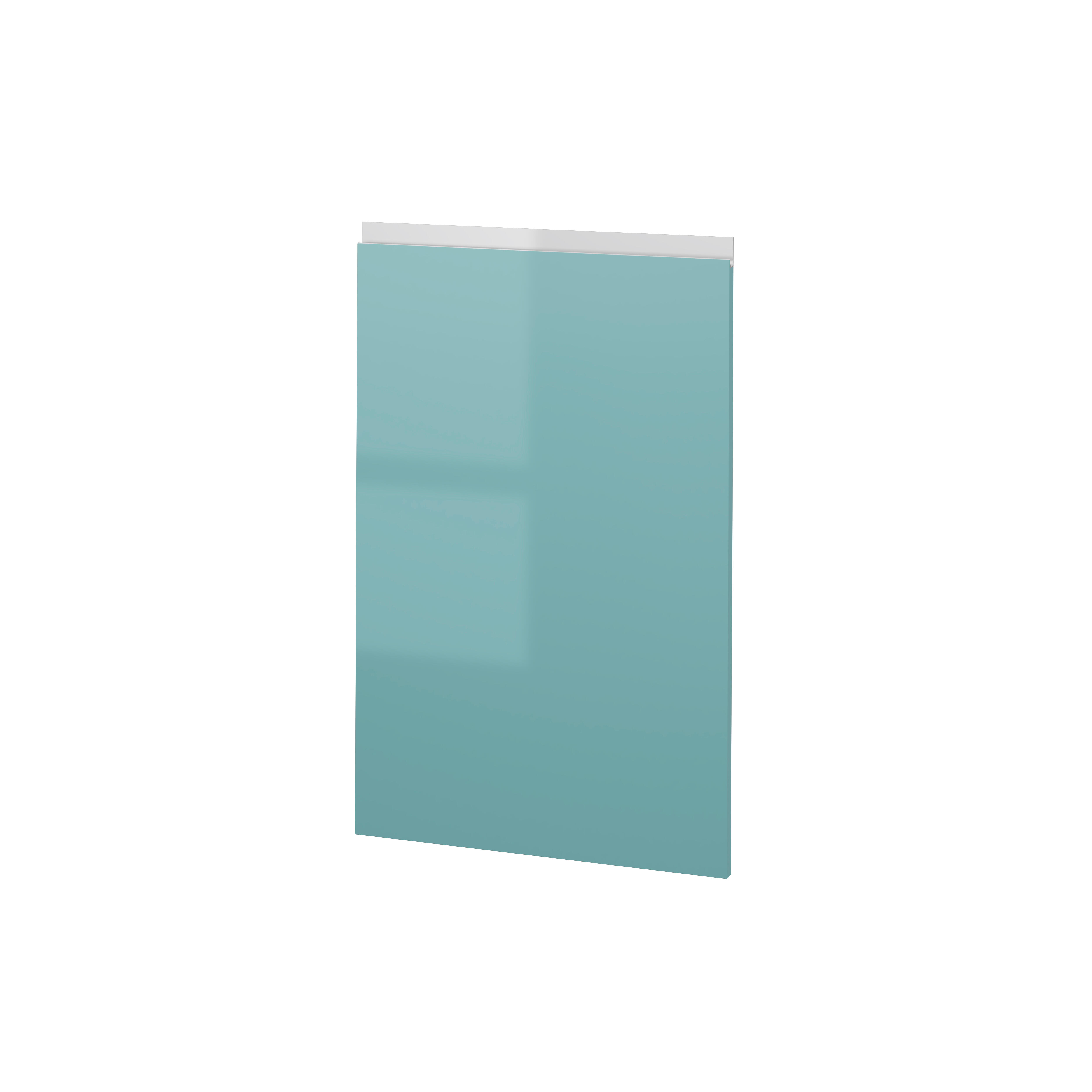 PUERTA PARA MUEBLE DE COCINA ALICANTE AGUAMARINA BRILLO PET IZQUIERDA 80X50CM - 2