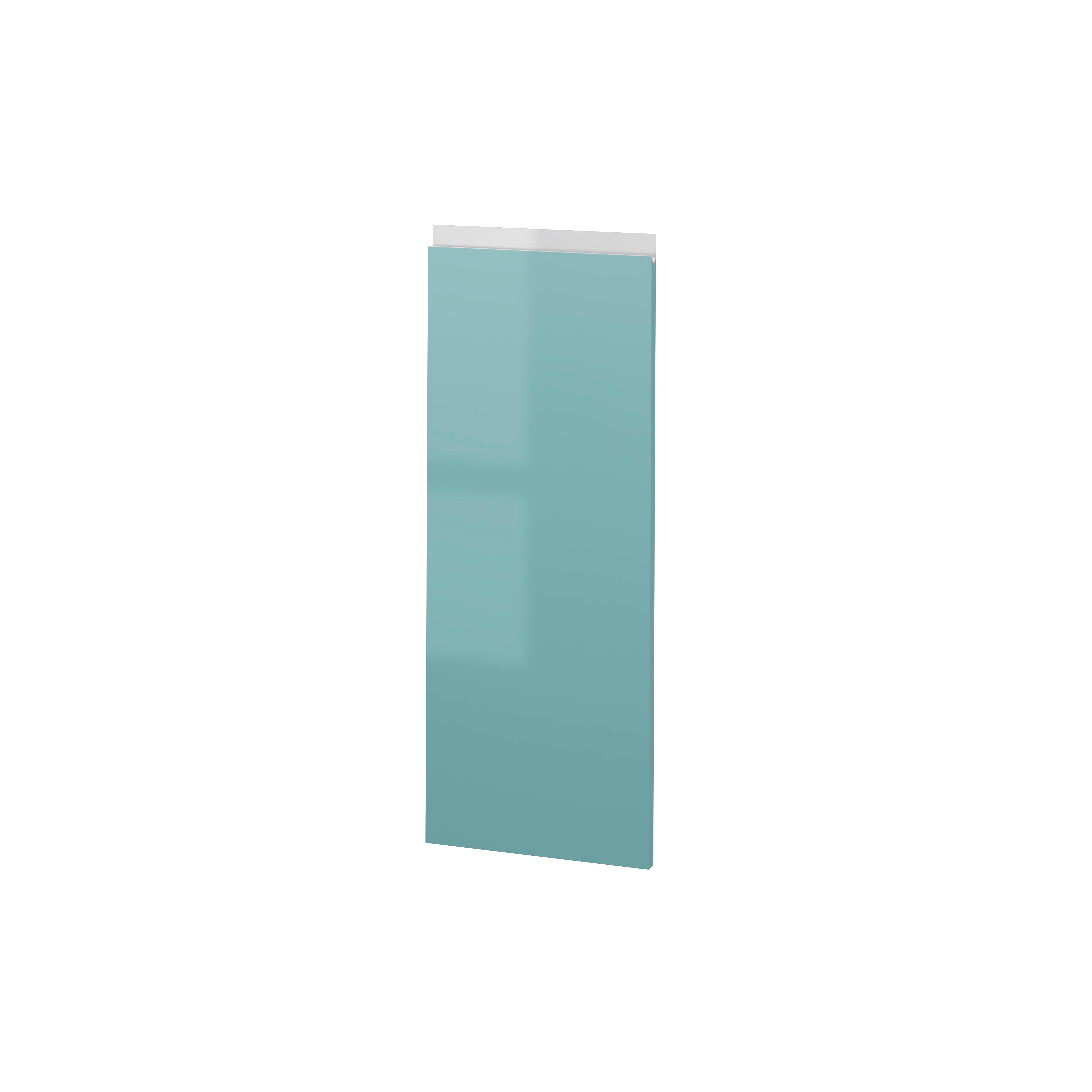 PUERTA PARA MUEBLE DE COCINA ALICANTE AGUAMARINA BRILLO PET IZQUIERDA 80X30CM - 2