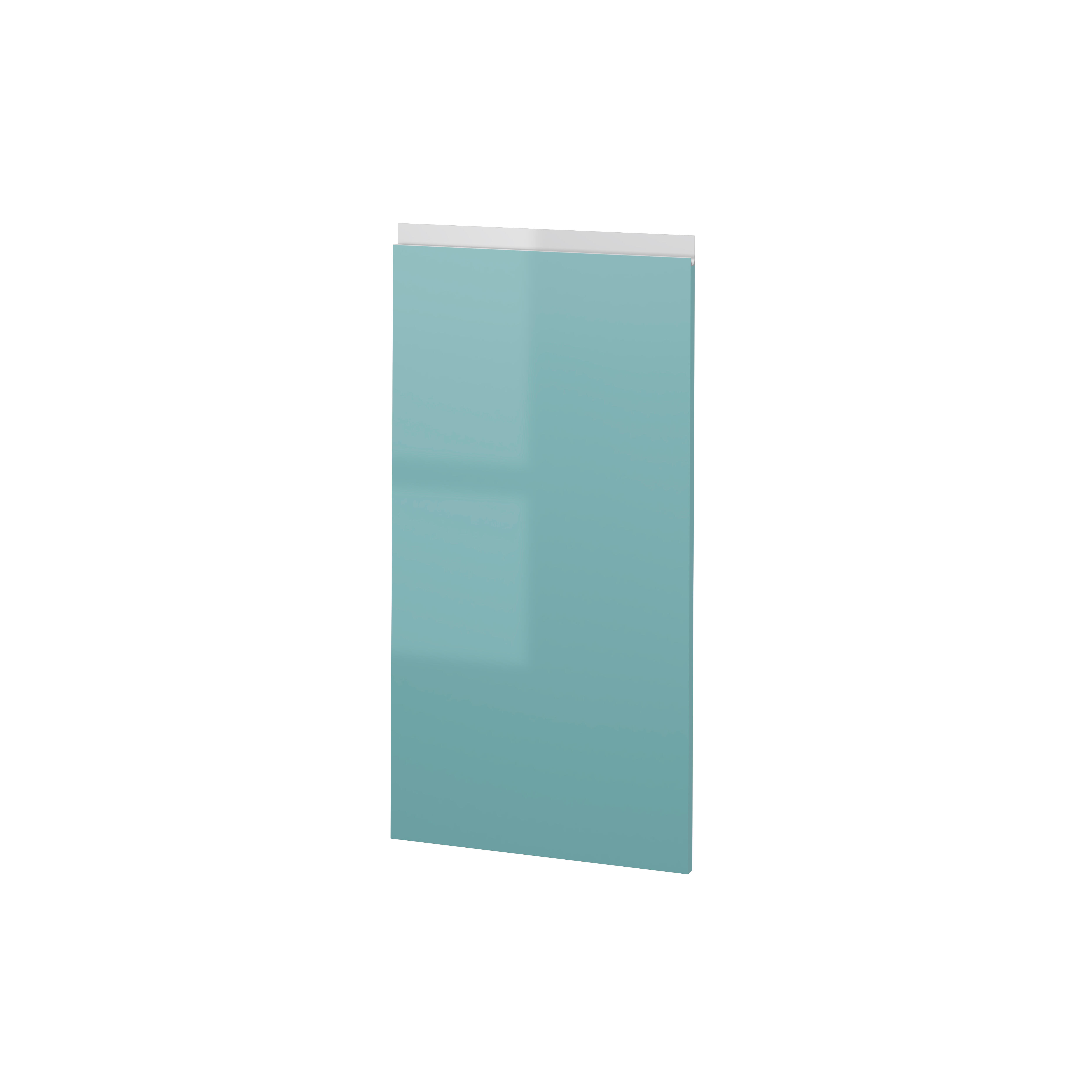 PUERTA PARA MUEBLE DE COCINA ALICANTE AGUAMARINA BRILLO PET IZQUIERDA 80X40CM - 2