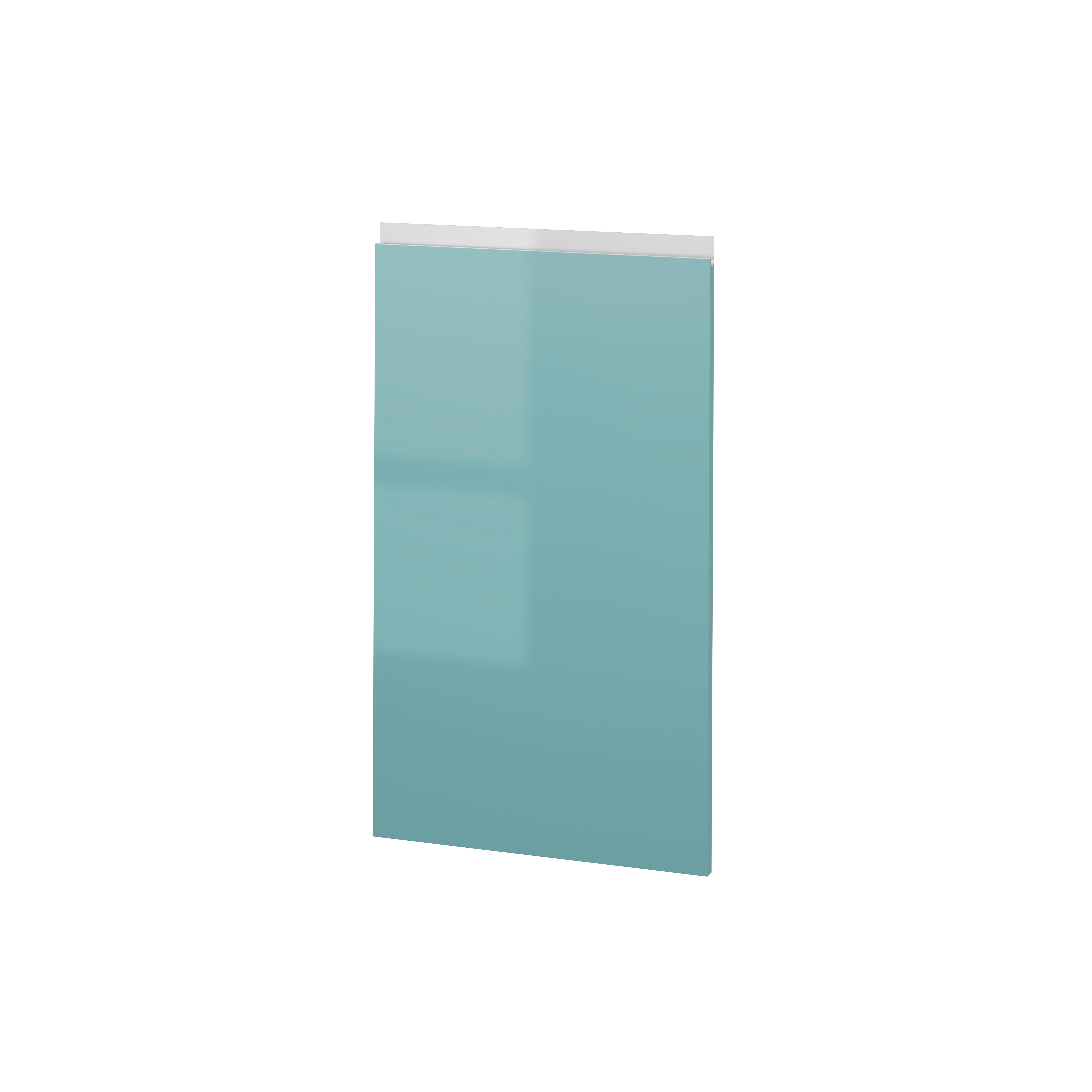 PUERTA PARA MUEBLE DE COCINA ALICANTE AGUAMARINA BRILLO PET IZQUIERDA 80X45CM - 2