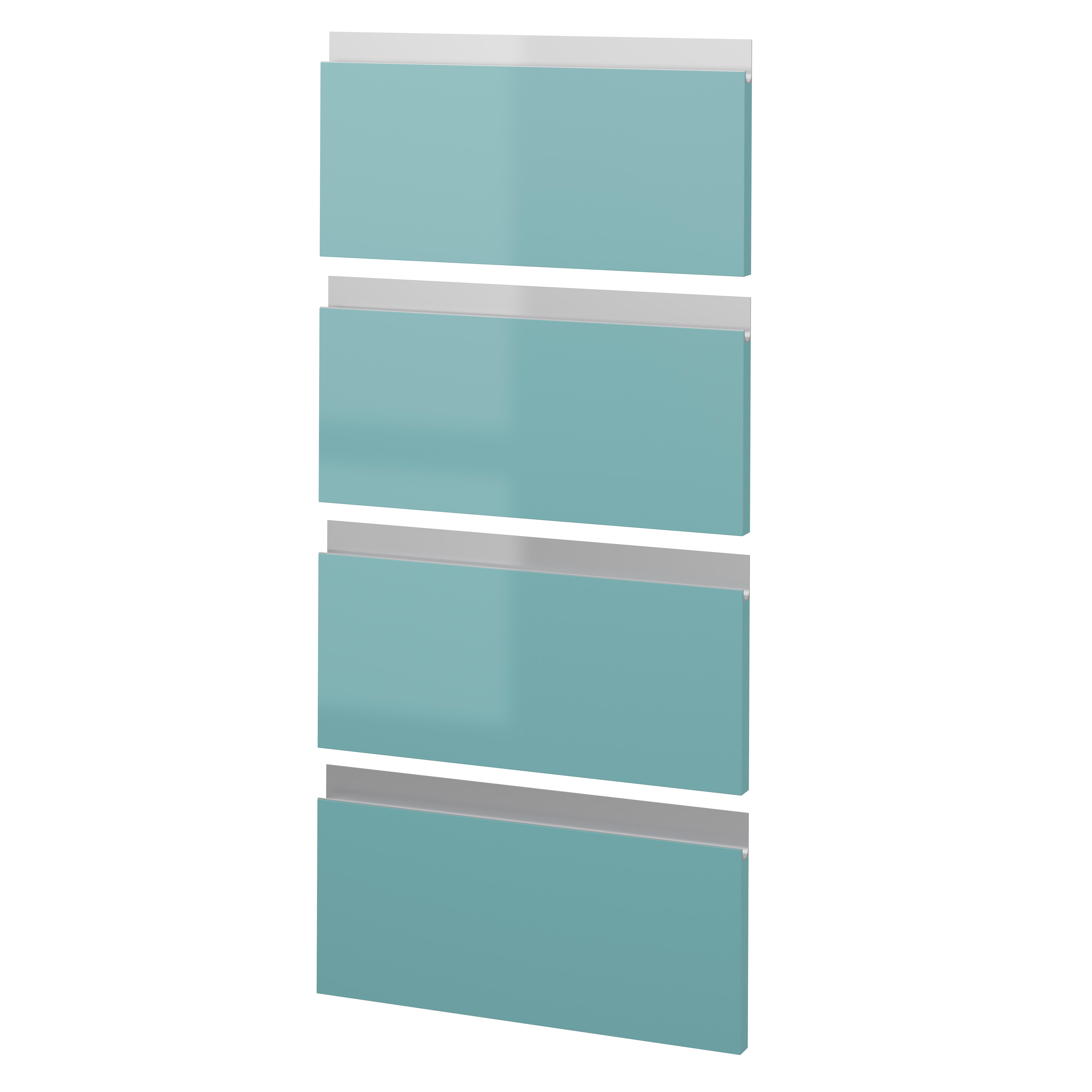 FRENTE CAJÓN PARA MUEBLE DE COCINA ALICANTE AGUAMARINA BRILLO PET 20X40CM - 2