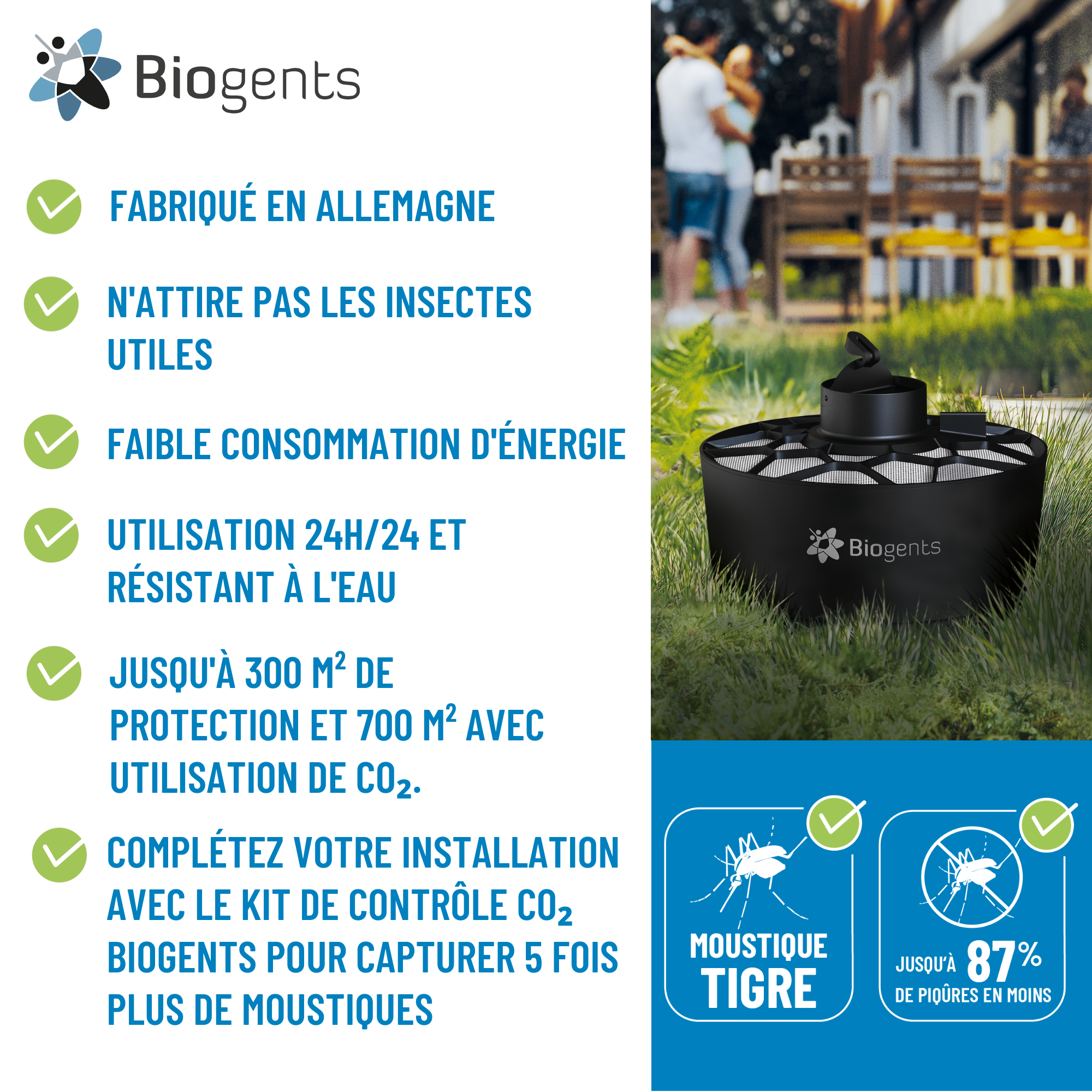 Piège à moustiques pour extérieur BIOGENTS - 6