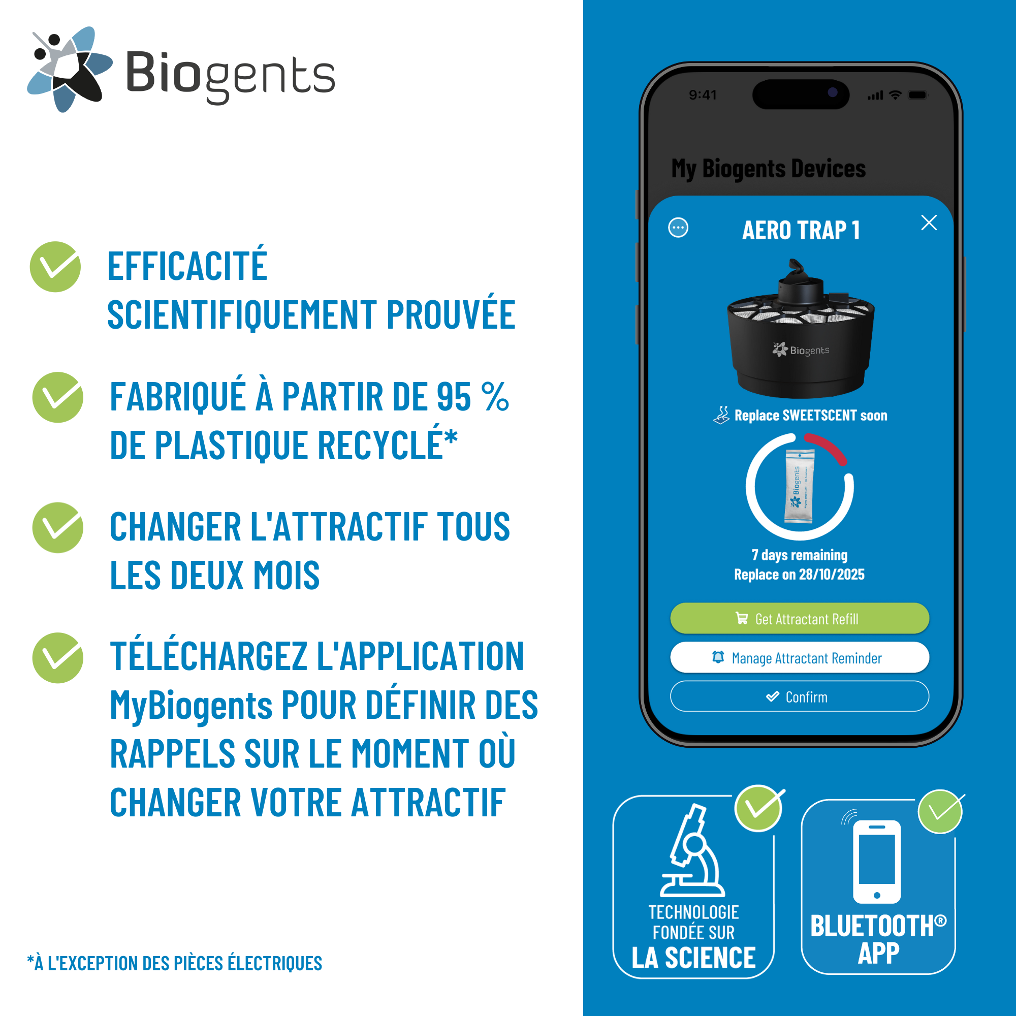 Piège à moustiques pour extérieur BIOGENTS - 7