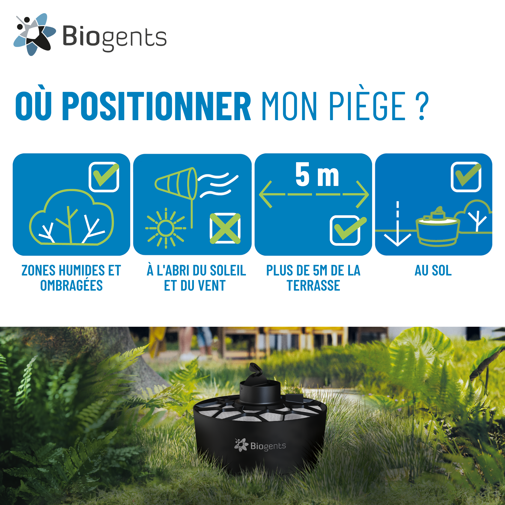 Piège à moustiques pour extérieur BIOGENTS - 8