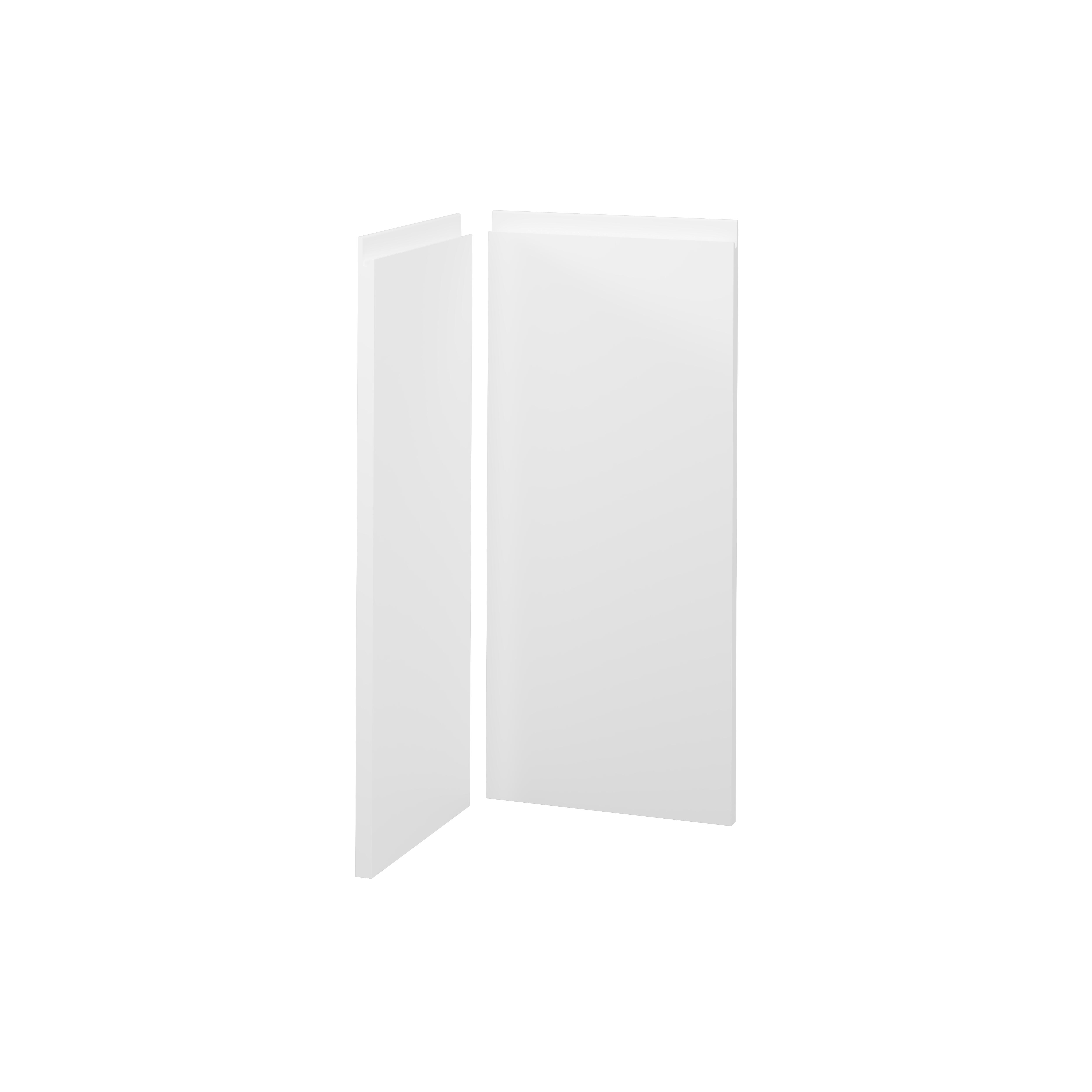 KIT 2 PUERTAS PARA MUEBLE DE COCINA CADIZ BLANCO MATE MDF 80X30/80X28CM - 10