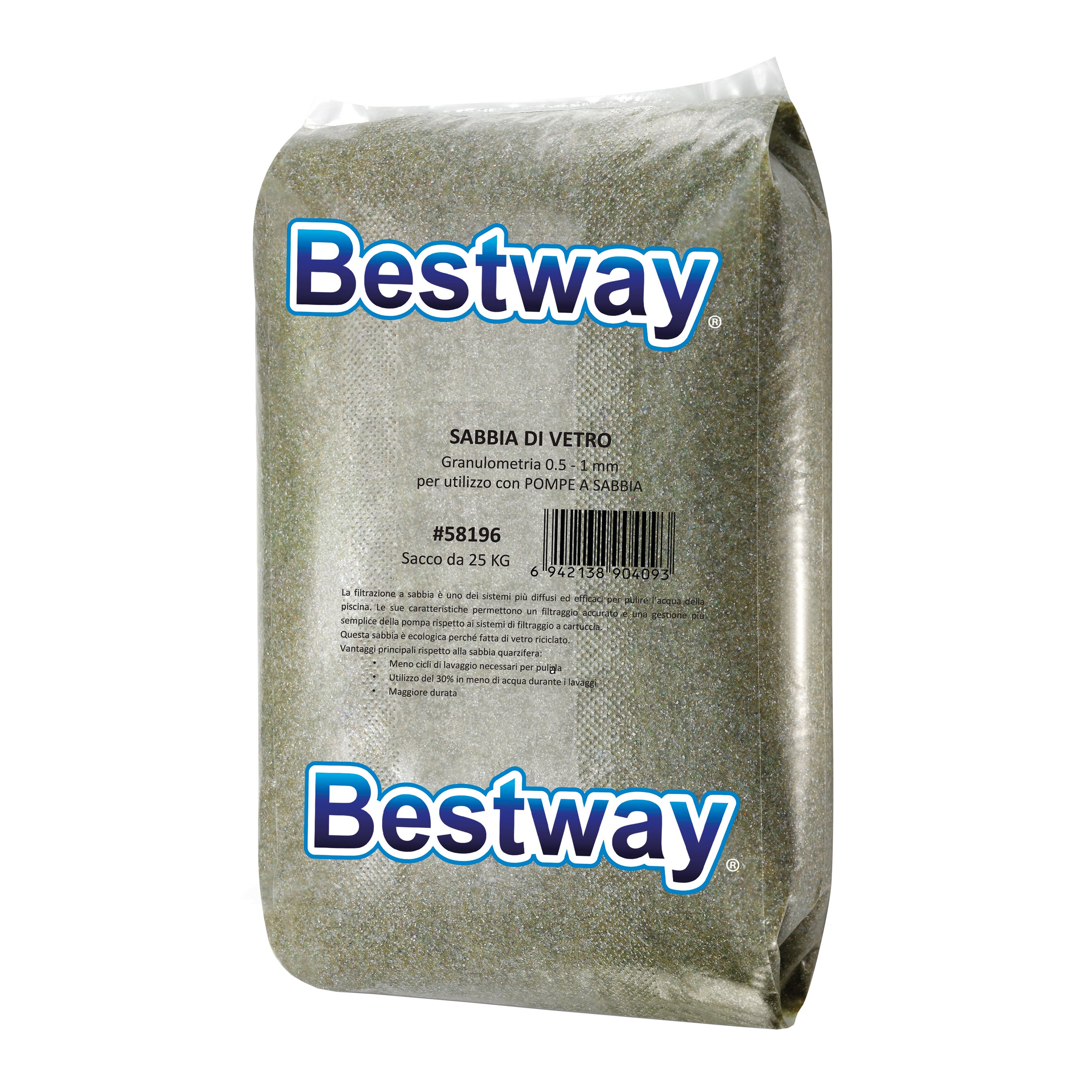 Sabbia di vetro filtrante BESTWAY 25 kg - 2
