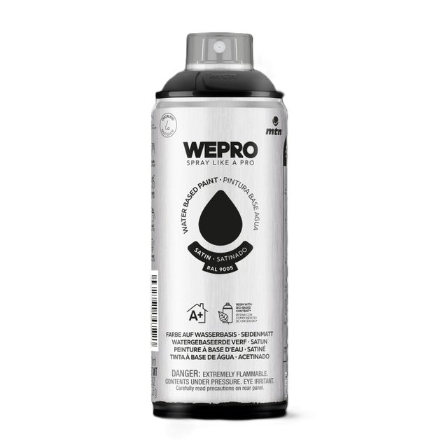 ESPRAY PINTURA AL AGUA BRILLO 400ML NEGRO