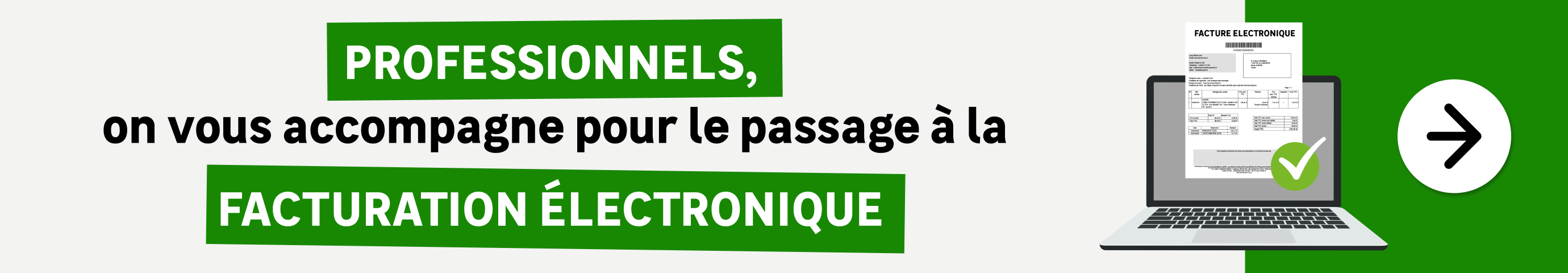 Professionnels, on vous accompagne pour le passage à la facturation électronique