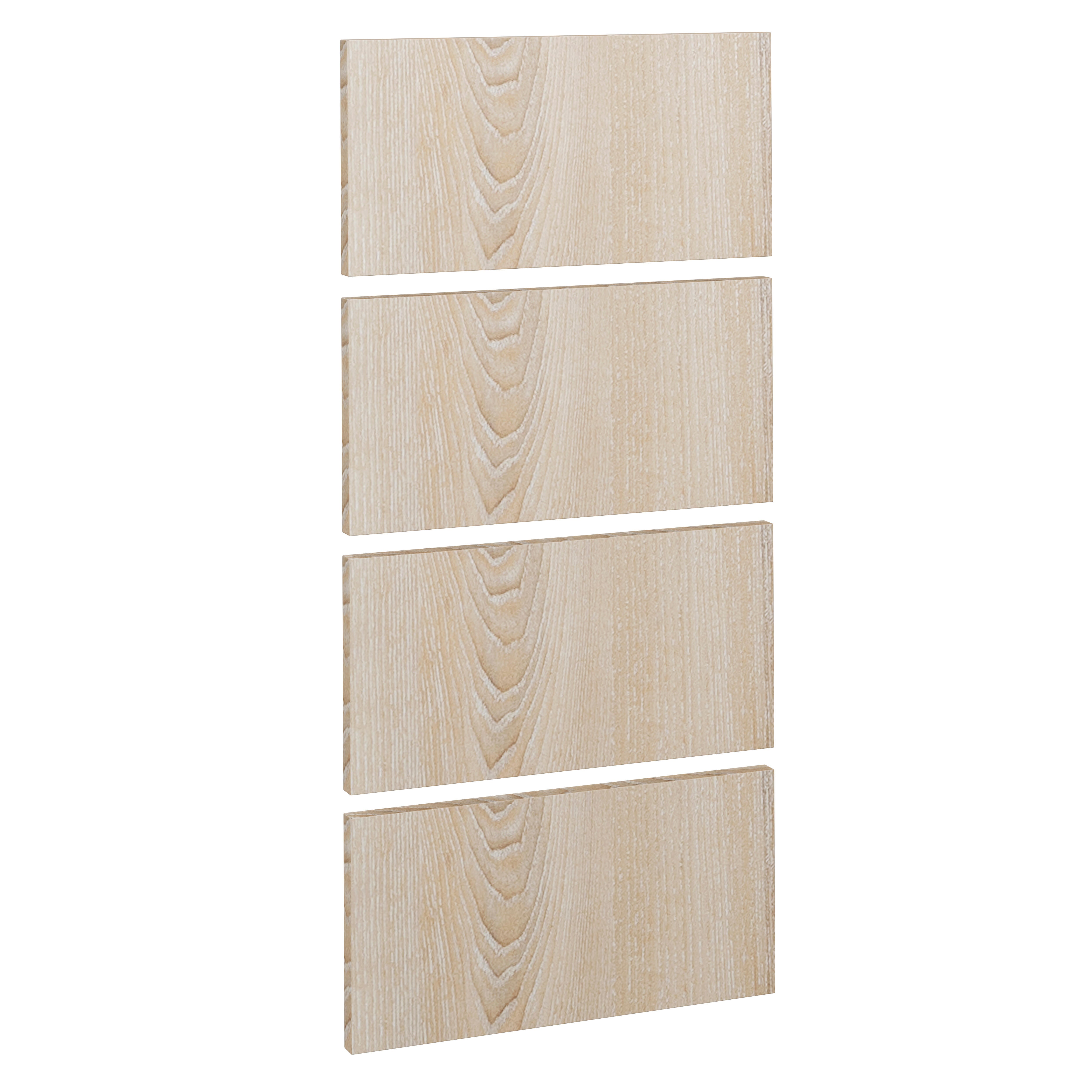 KIT 4 FRENTES DE CAJÓN PARA MUEBLE DE COCINA BORMUJOS ROBLE CLARO MATE AGLOMERADO 20X40CM - 7