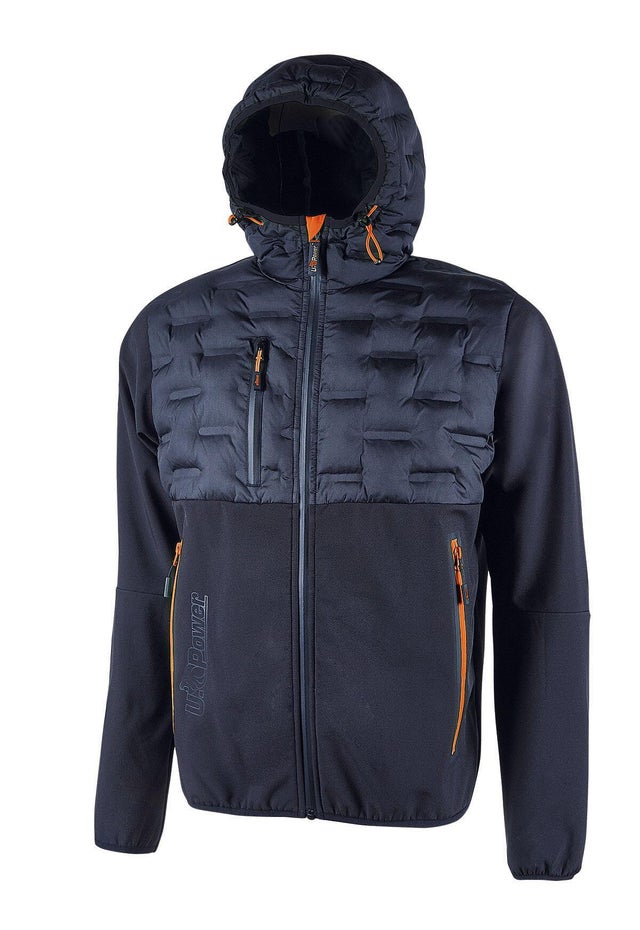 CHAQUETA SOFT SHELL AZUL TALLA XXL UPOWER