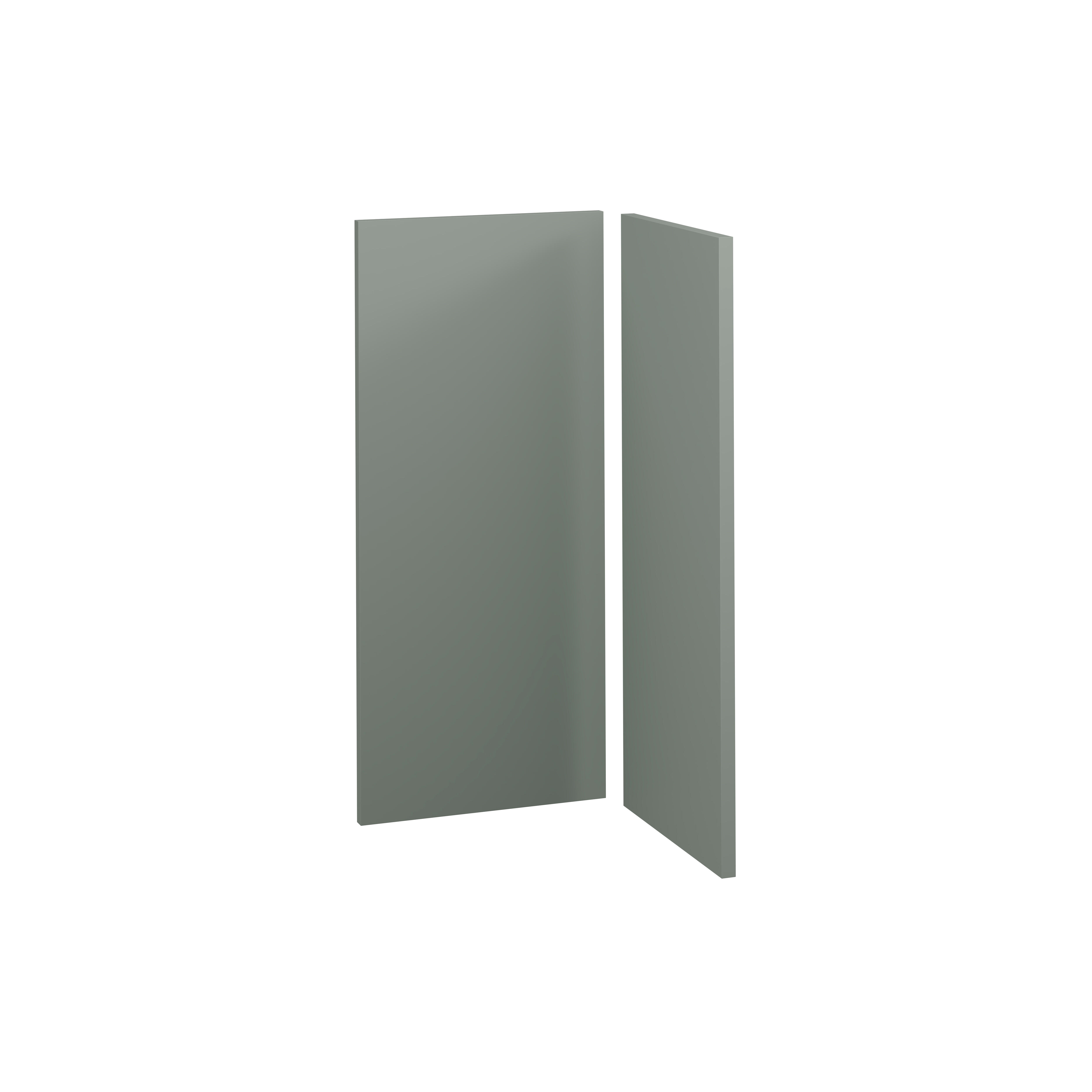 KIT 2 PUERTAS PARA MUEBLE DE COCINA LISBOA VERDE MATE PET 80X37/80X35CM - 5