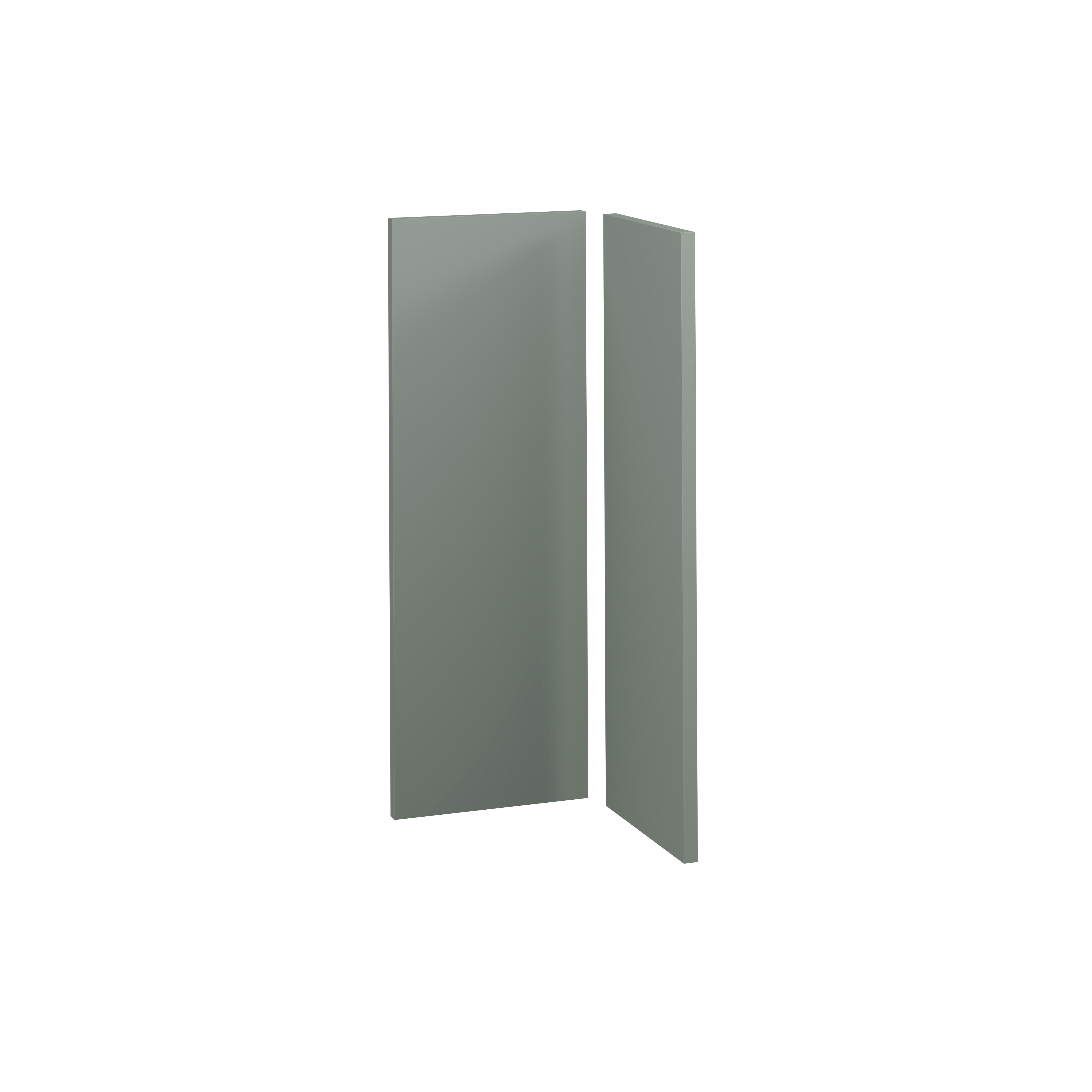 KIT 2 PUERTAS PARA MUEBLE DE COCINA LISBOA VERDE MATE PET 80X30/80X28CM - 5
