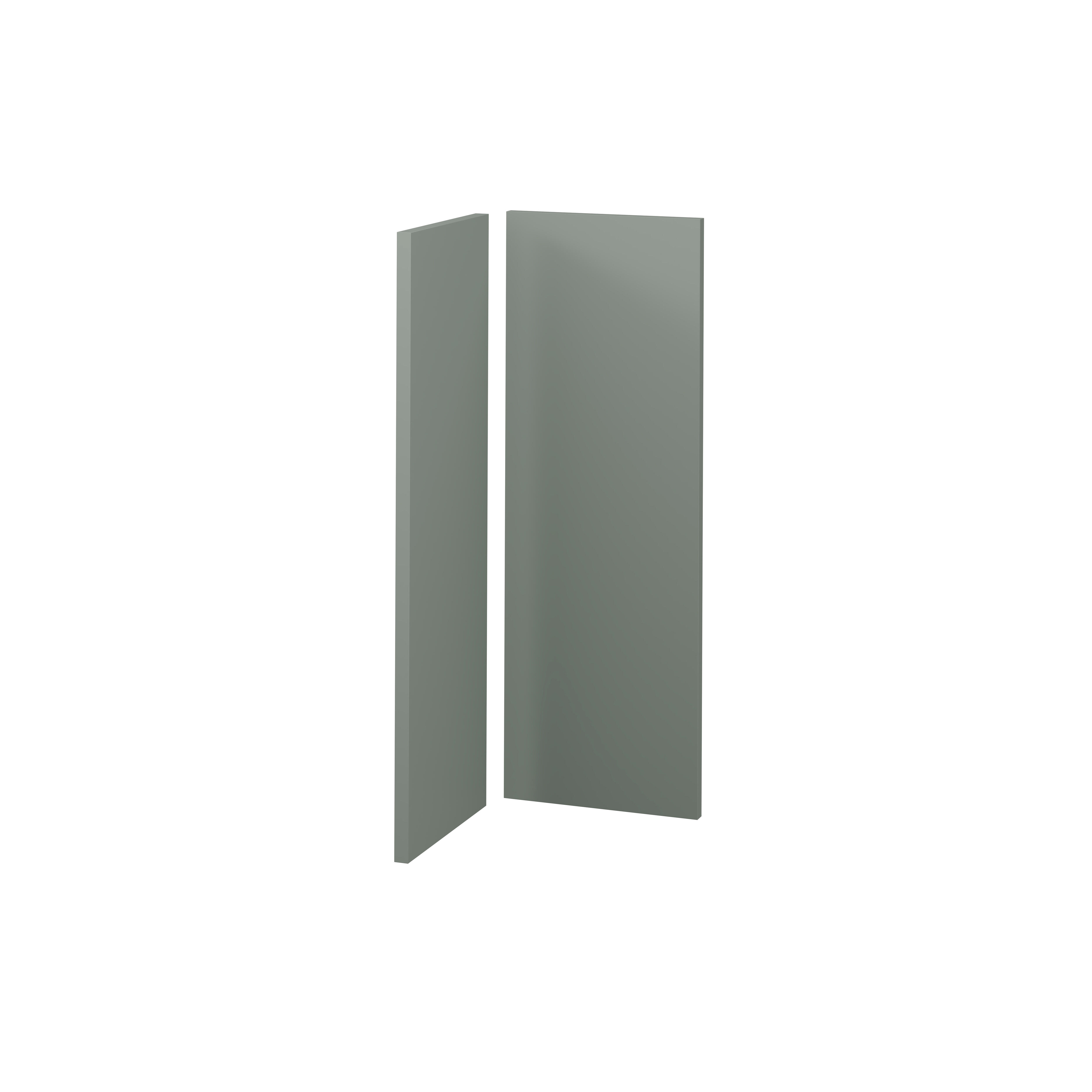 KIT 2 PUERTAS PARA MUEBLE DE COCINA LISBOA VERDE MATE PET 80X30/80X28CM - 2