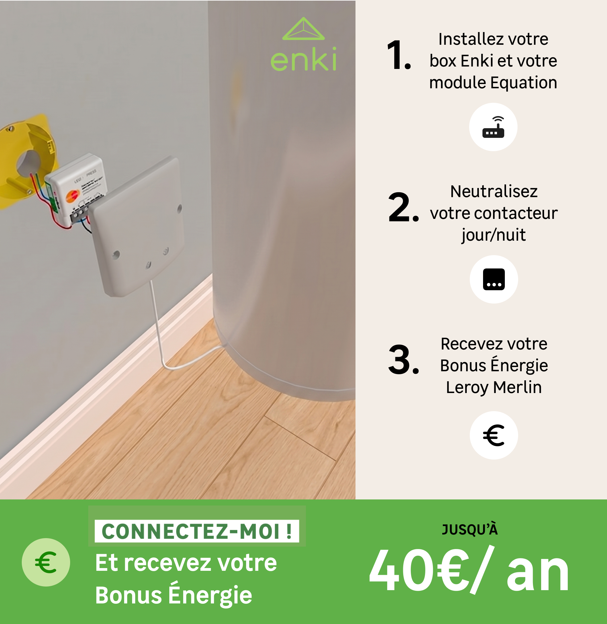 Chauffe-eau électrique plat COINTRA Tdd plus, 30 l - 3