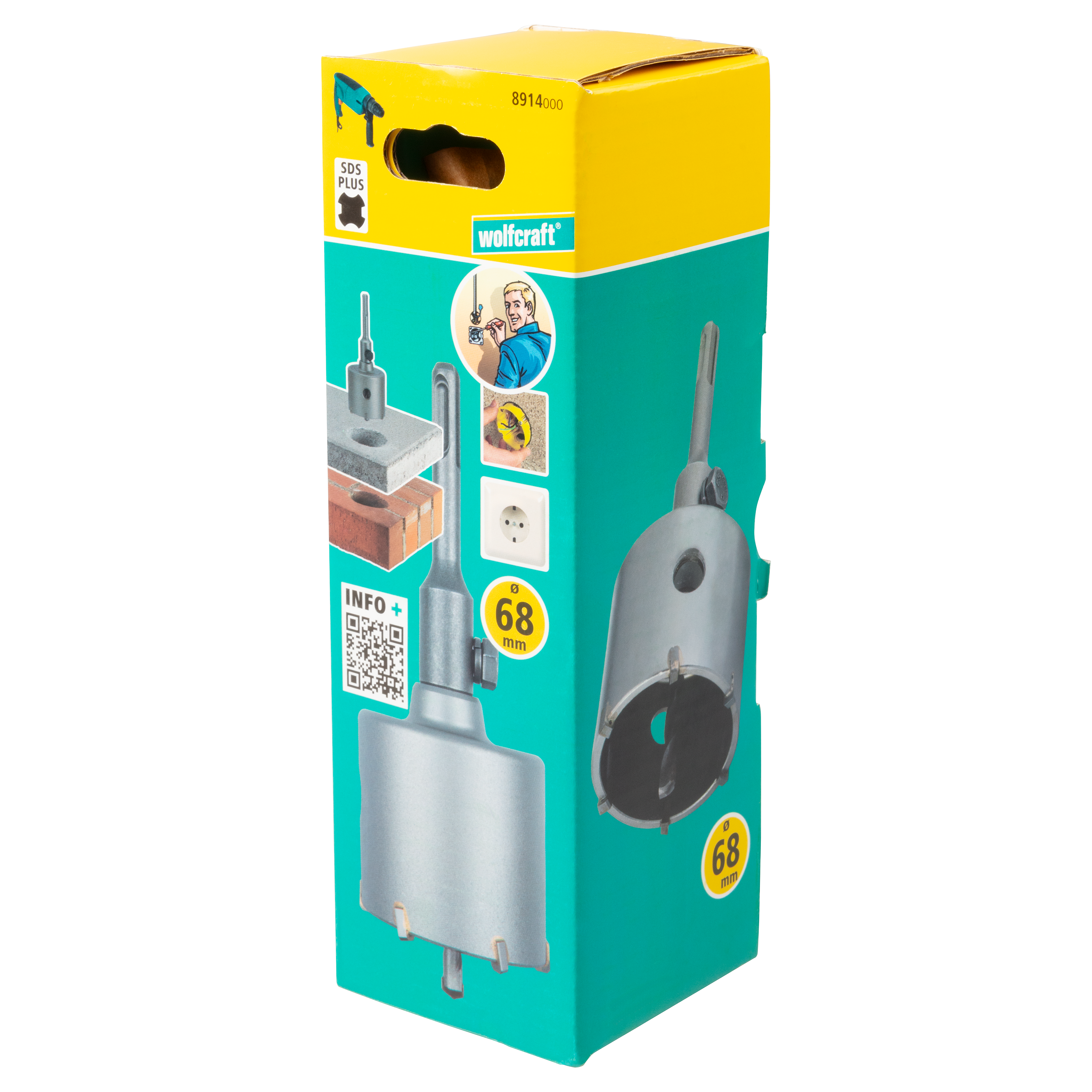Otwornica 68 mm SDS-Plus - 2