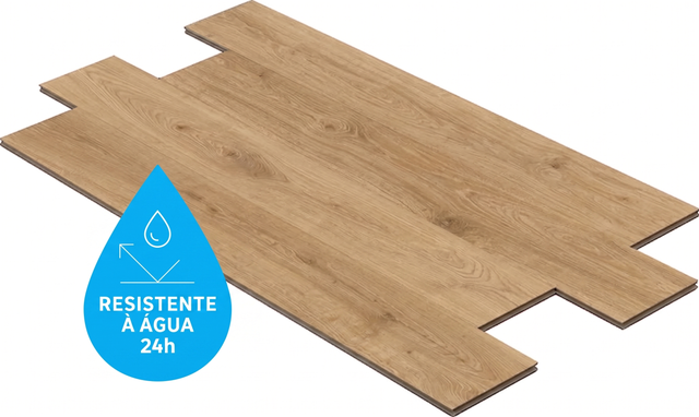 Pavimento flutuante laminado Junia superior resistente à água 8 mm Artens NAT340