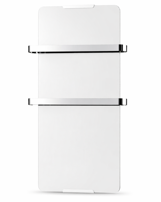 Radiateur/sèche serviette rayonnant 1200 W CHEMIN'ARTE Uni blanc vertical