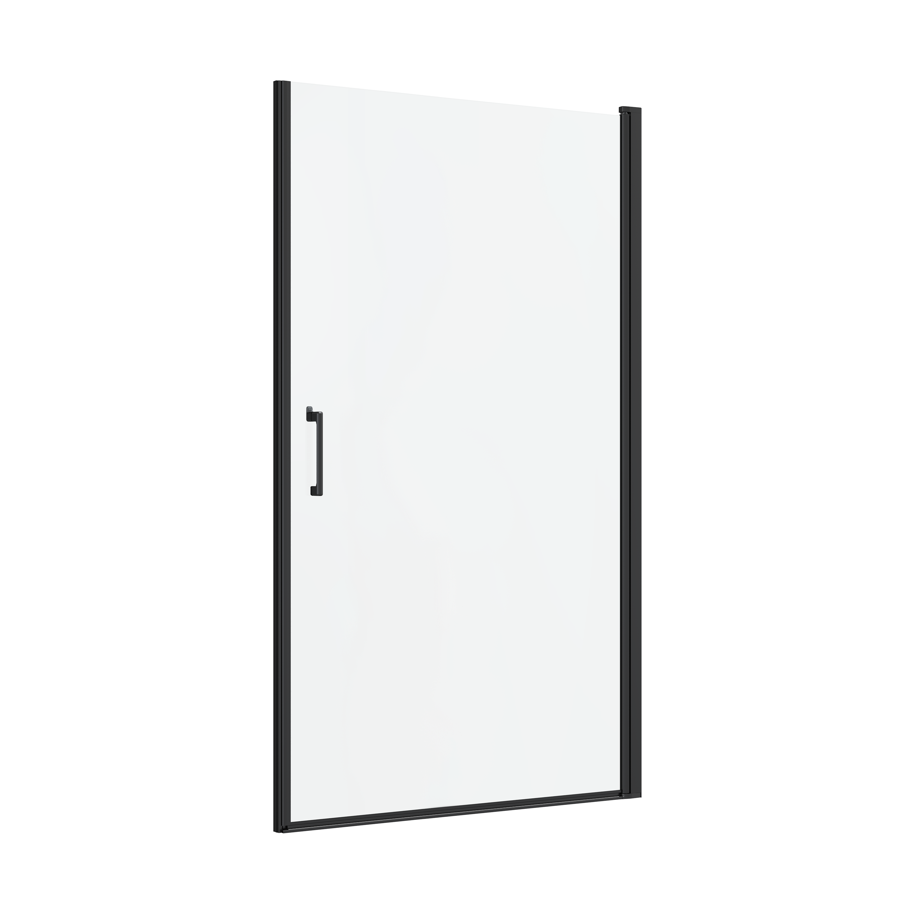 Porta doccia battente Remix L 97.5-100.5 cm x H 195 cm x SP 8 mm, profilo nero - 3