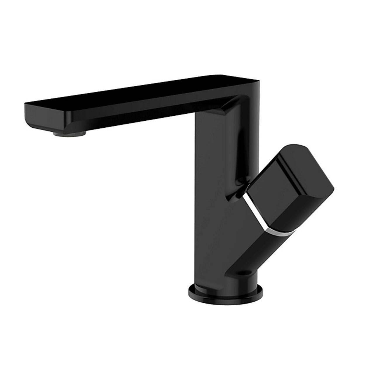 Rubinetto per lavabo Neo nero opaco SENSEA H 13.8 cm - 7