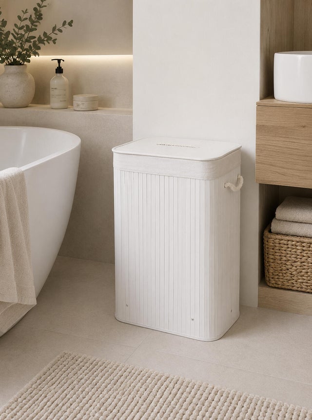 Cesto de ropa  blanco 94.5L