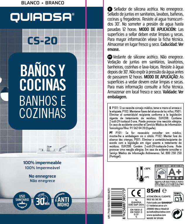 SILICONA ACIDA PARA SANITARIOS 85ML BLANCA - 3