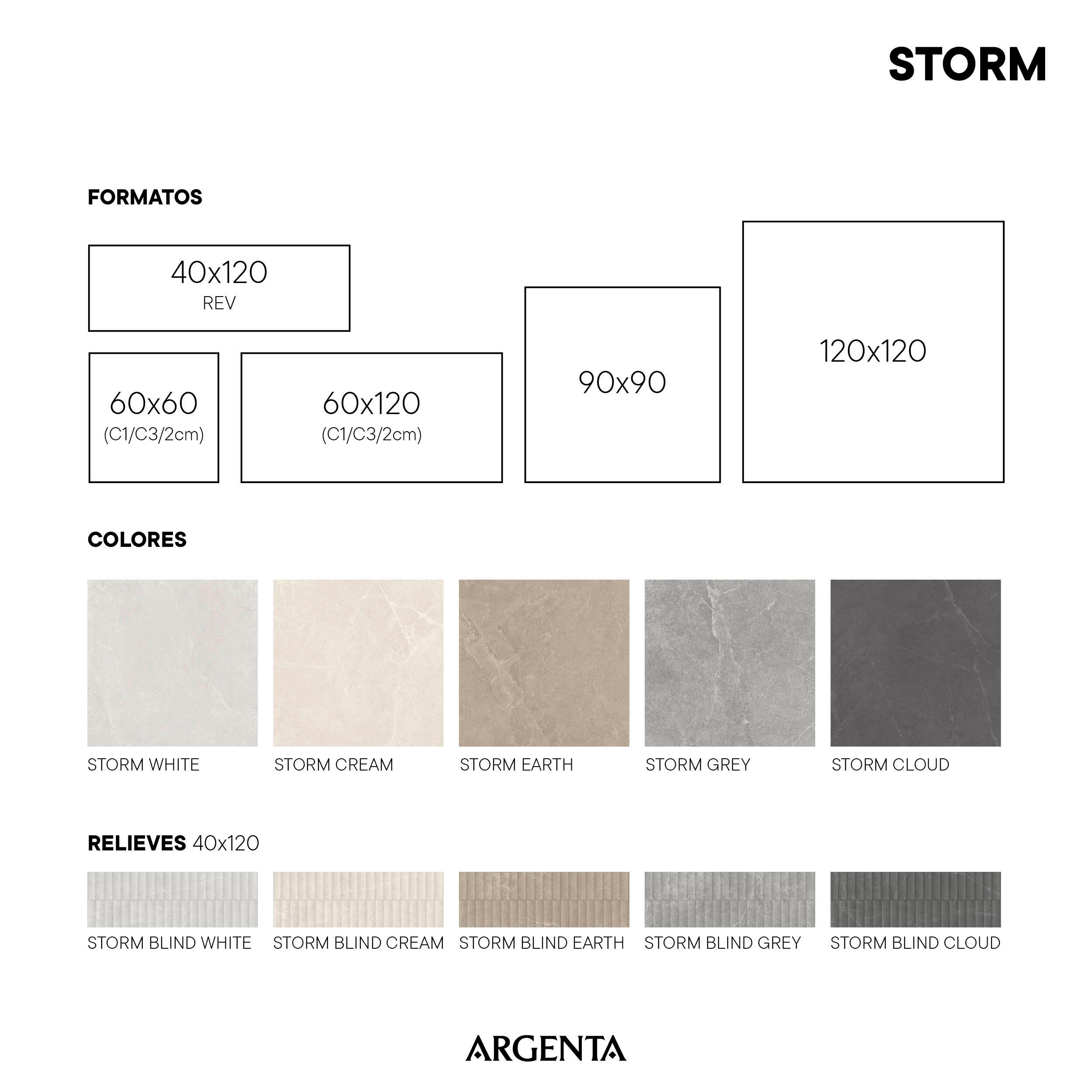 Azulejo cerámico Rev storm efecto relieve gris oscuro 40x120 cm | Leroy ...