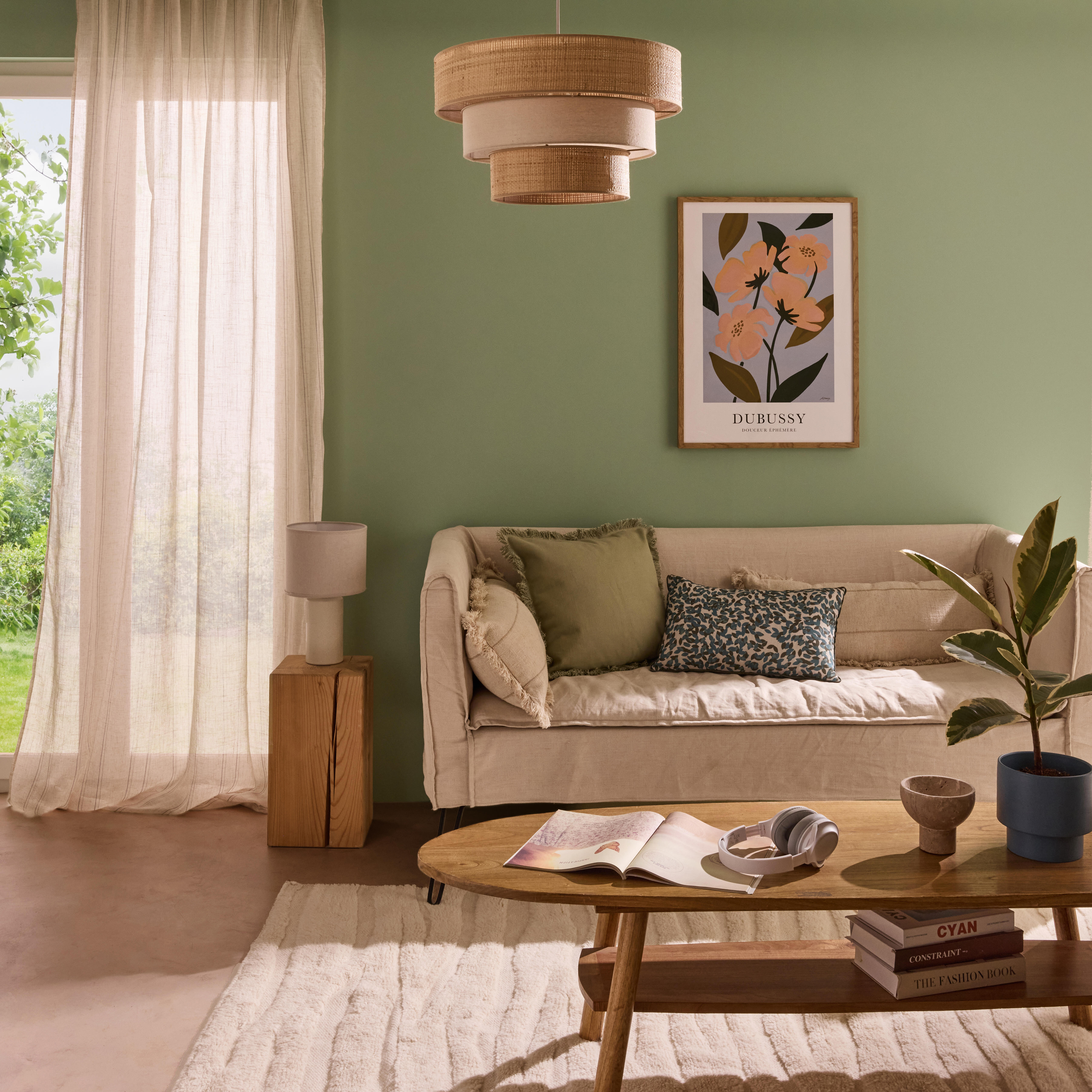 Cortinado fita e/ou presilha Teo Riscas 140x280cm natural Inspire - 4