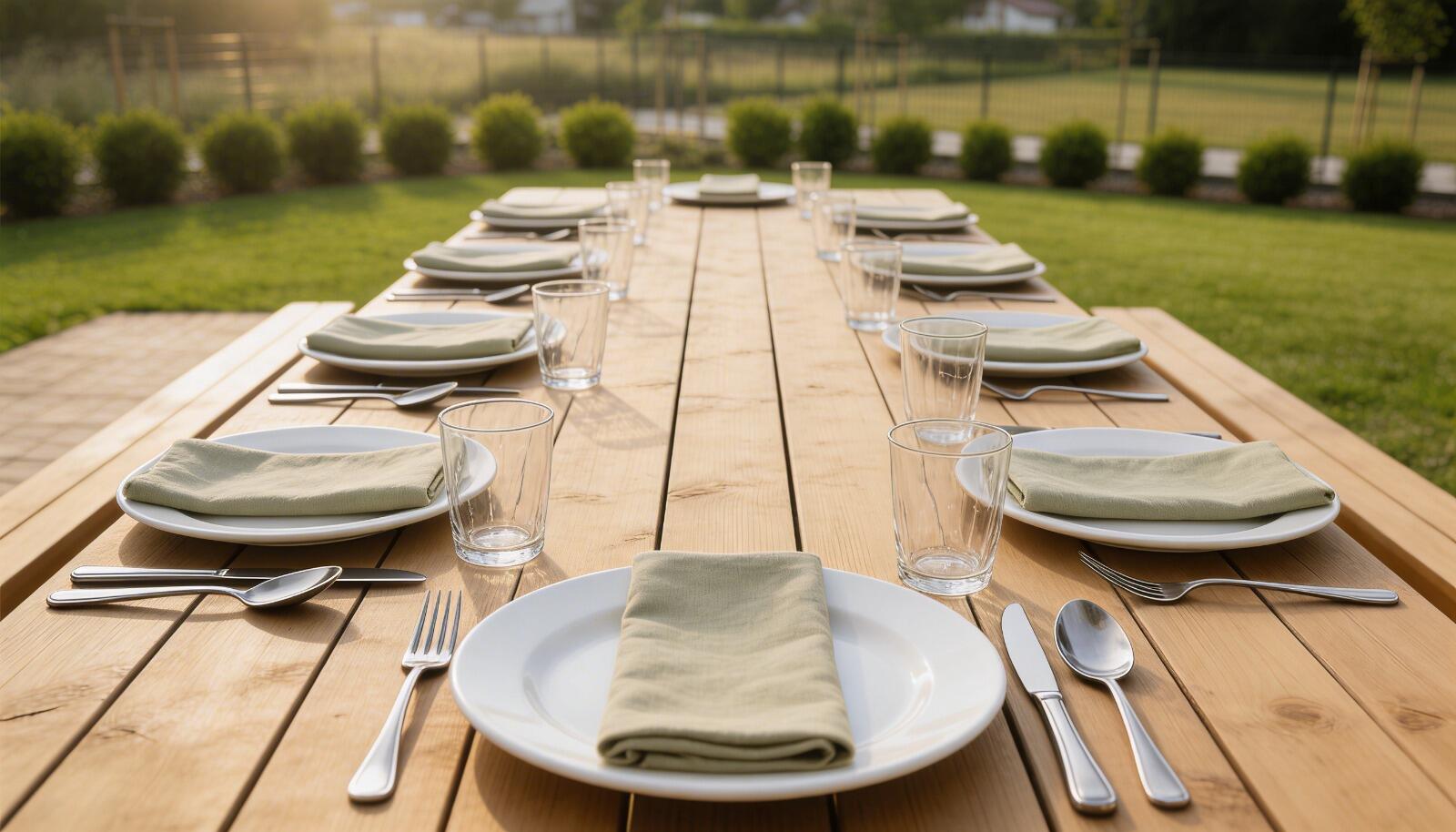 Mesa de madeira KIT PICNIC 180X150X70CM - 5