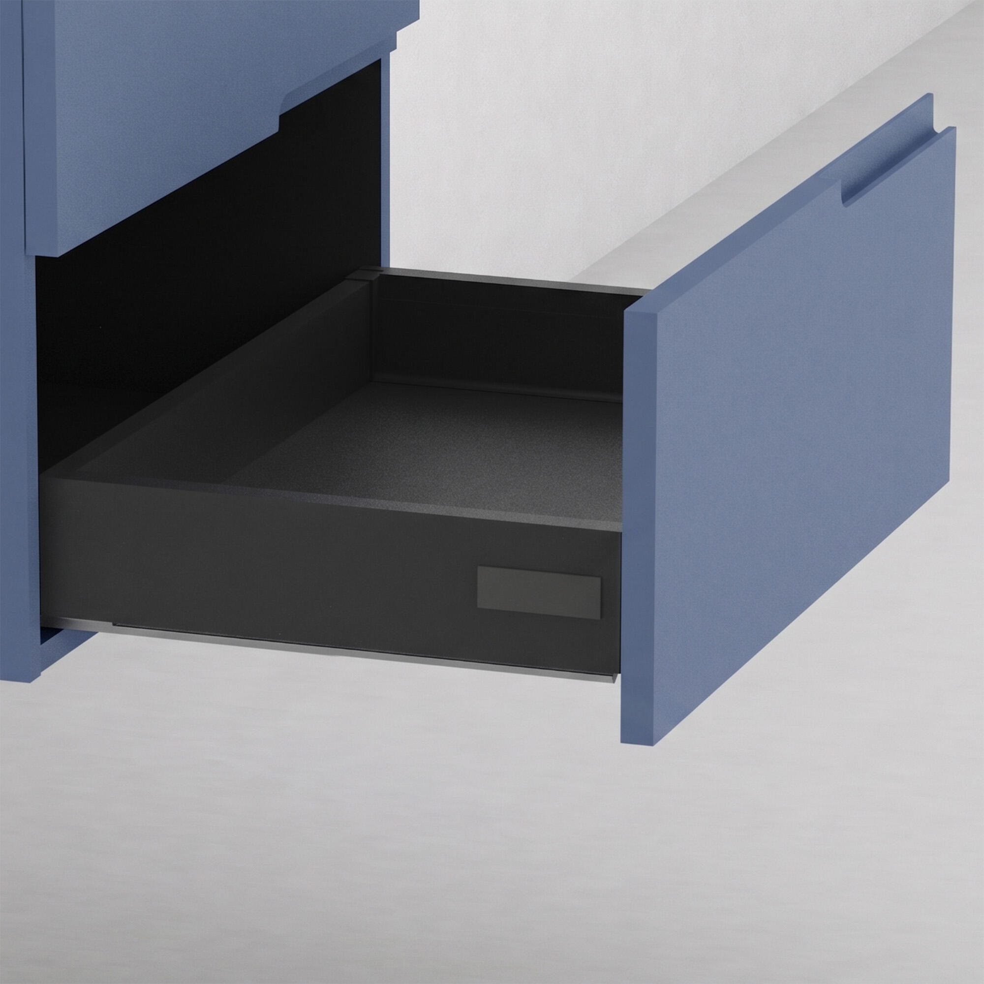 MUEBLE DE BAÑO MÓNACO AZUL 80X45CM 2 CAJONES - 2