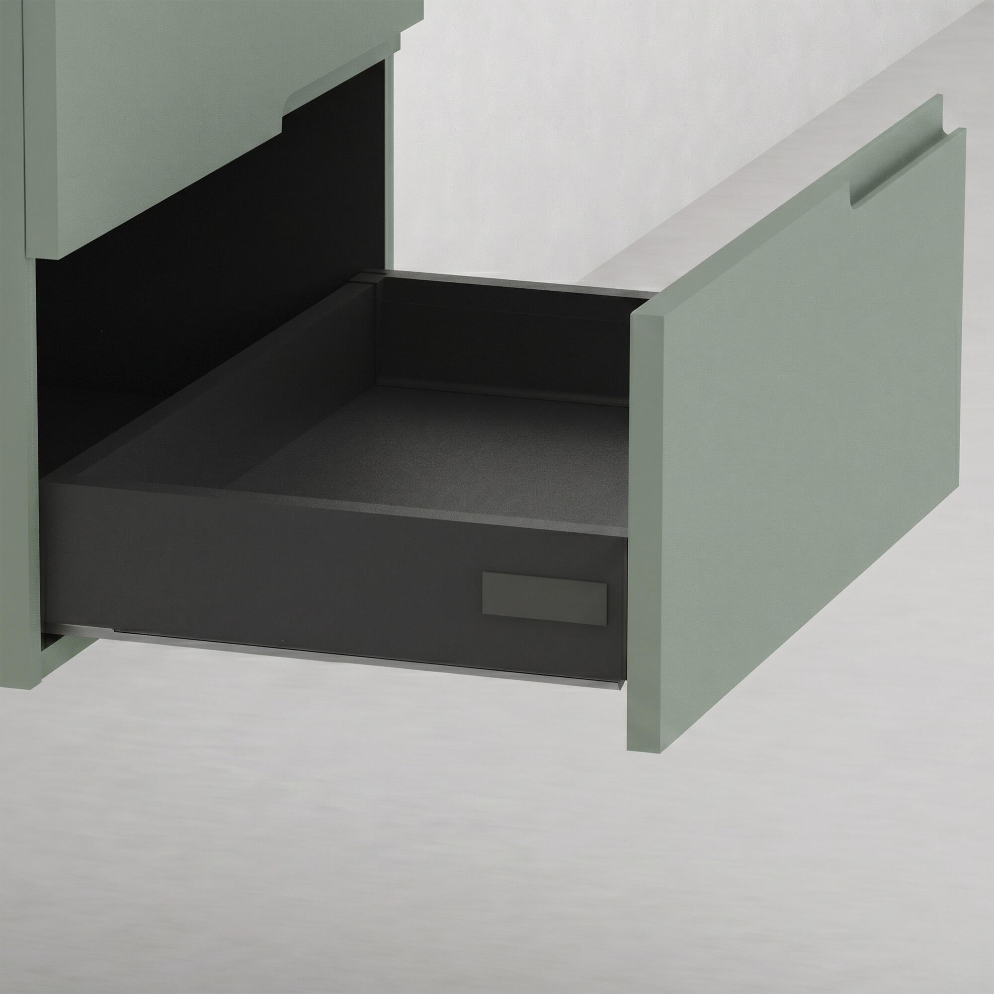 MUEBLE DE BAÑO MÓNACO VERDE 80X45CM 2 CAJONES - 2