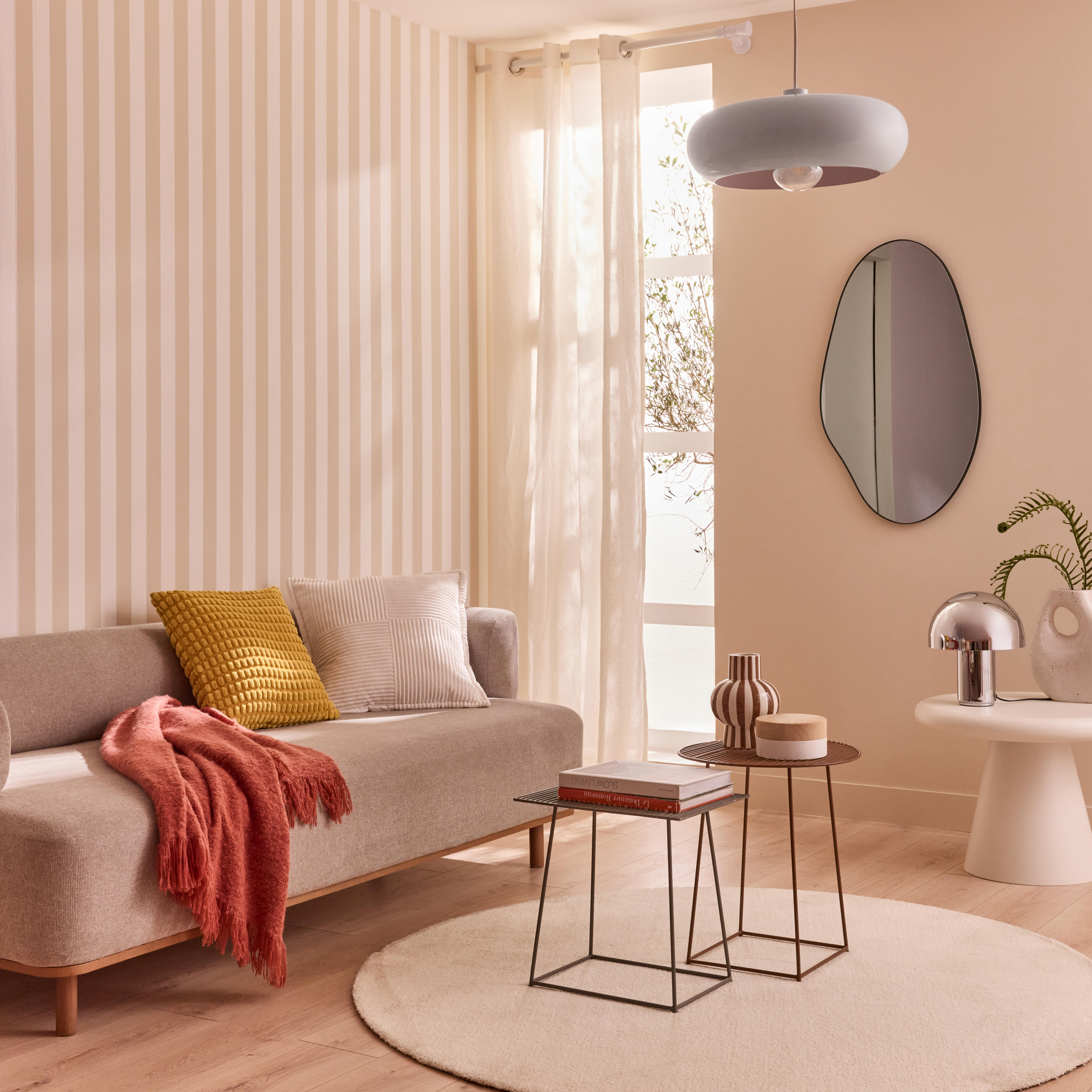 Carta da parati Inspire Jovan beige, 53 cm x 10.05 m - 2