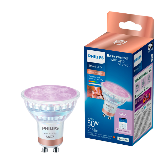 Żarówka LED GU10 4.7W = 50W 345 lm RGB Philips