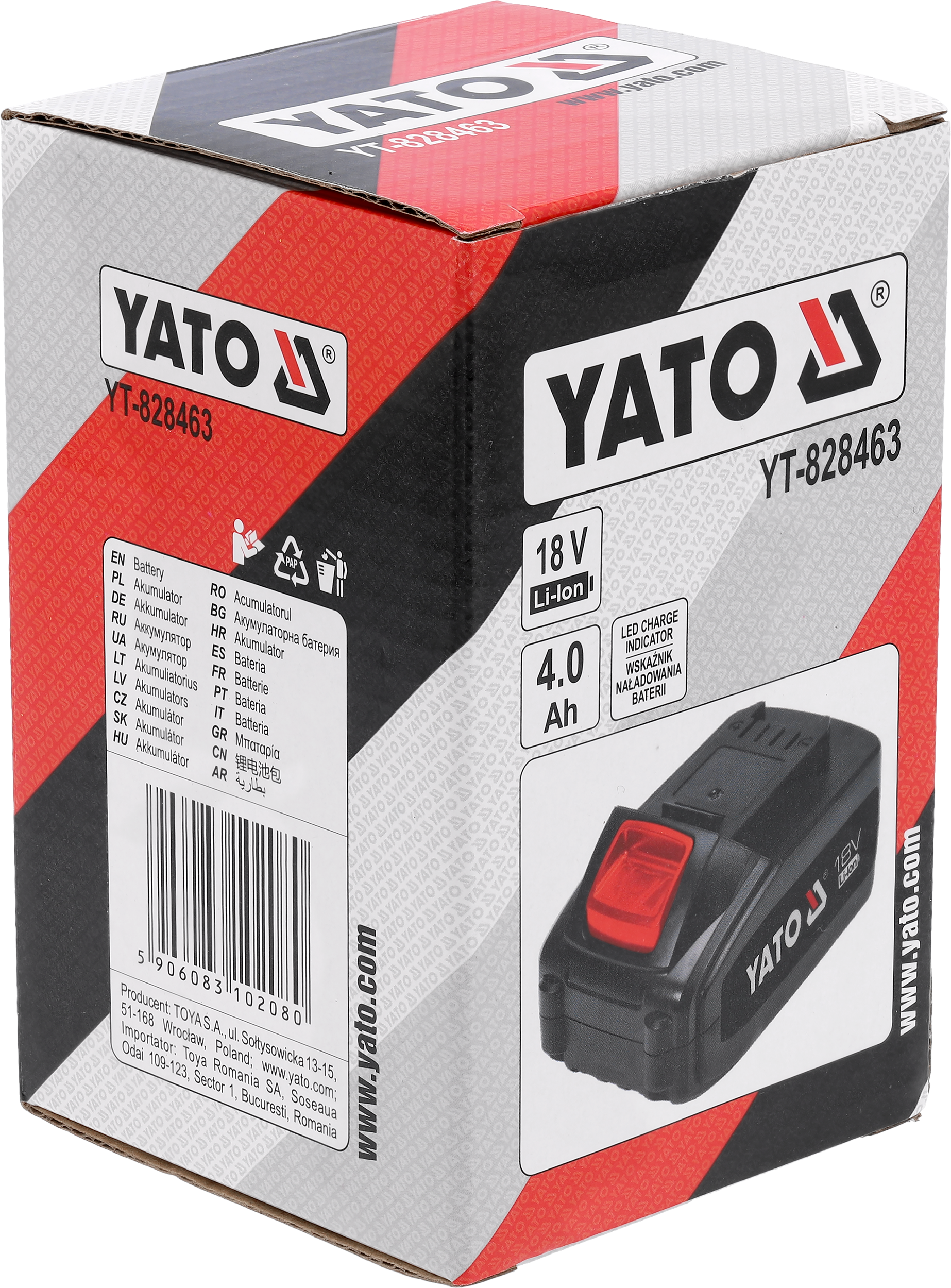 Akumulator 18V 4,0Ah YT-828463 Yato - 4