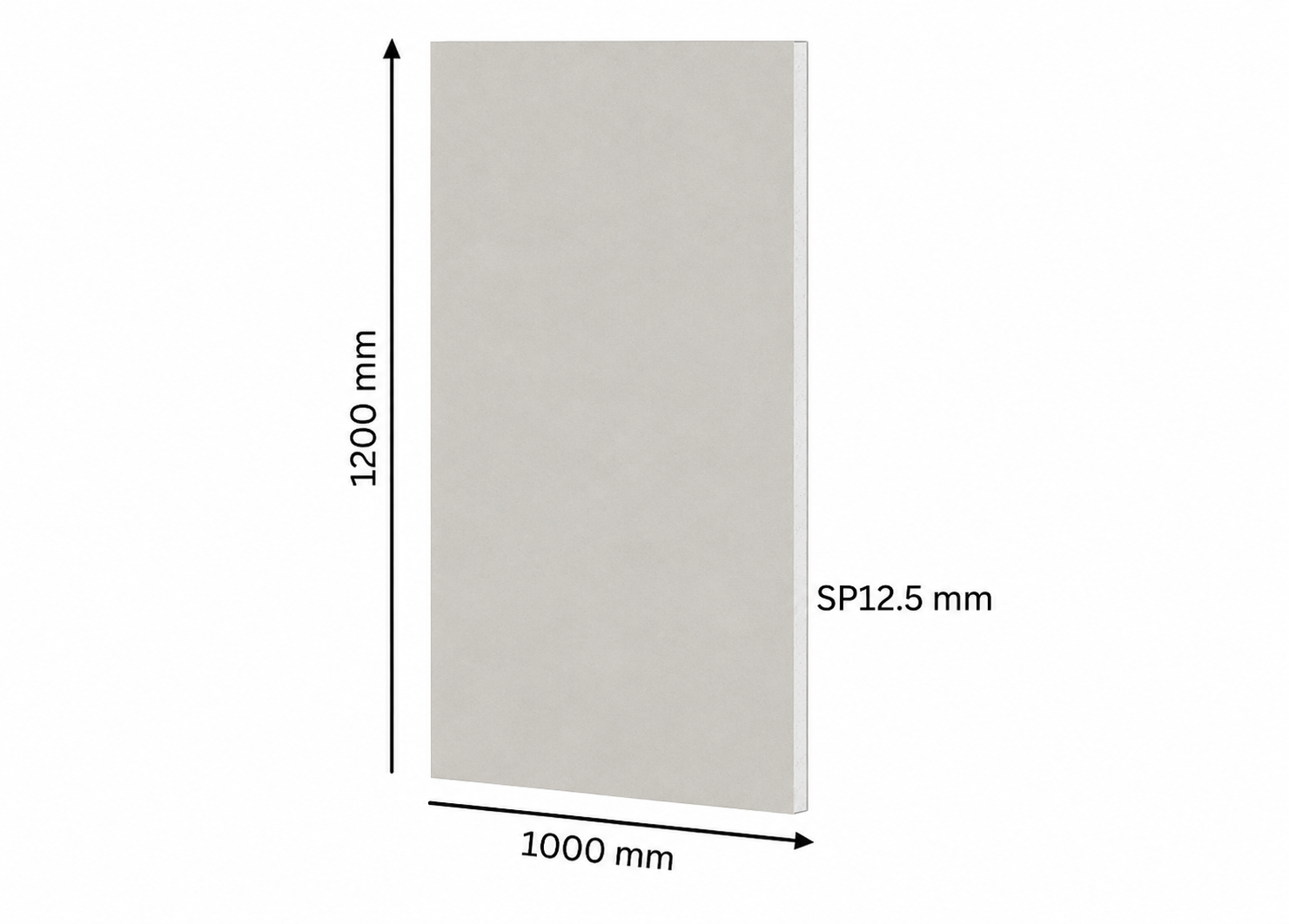 Lastra cartongesso bianco Smartgyps L 120 x L 100 cm, Sp12.5 mm - 2