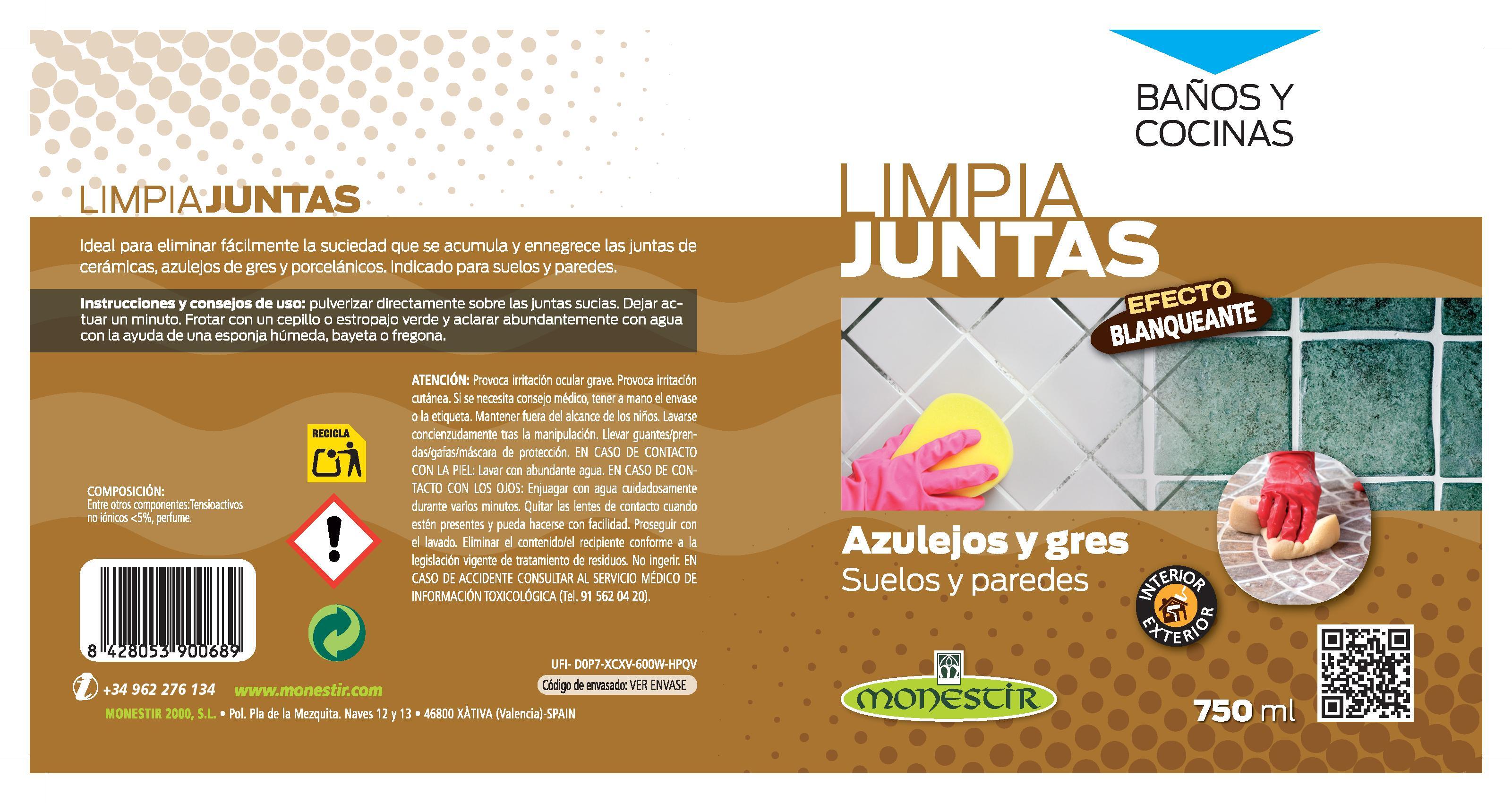 Limpiador perfume afrutado MONESTIR 750 ml para juntas - 5