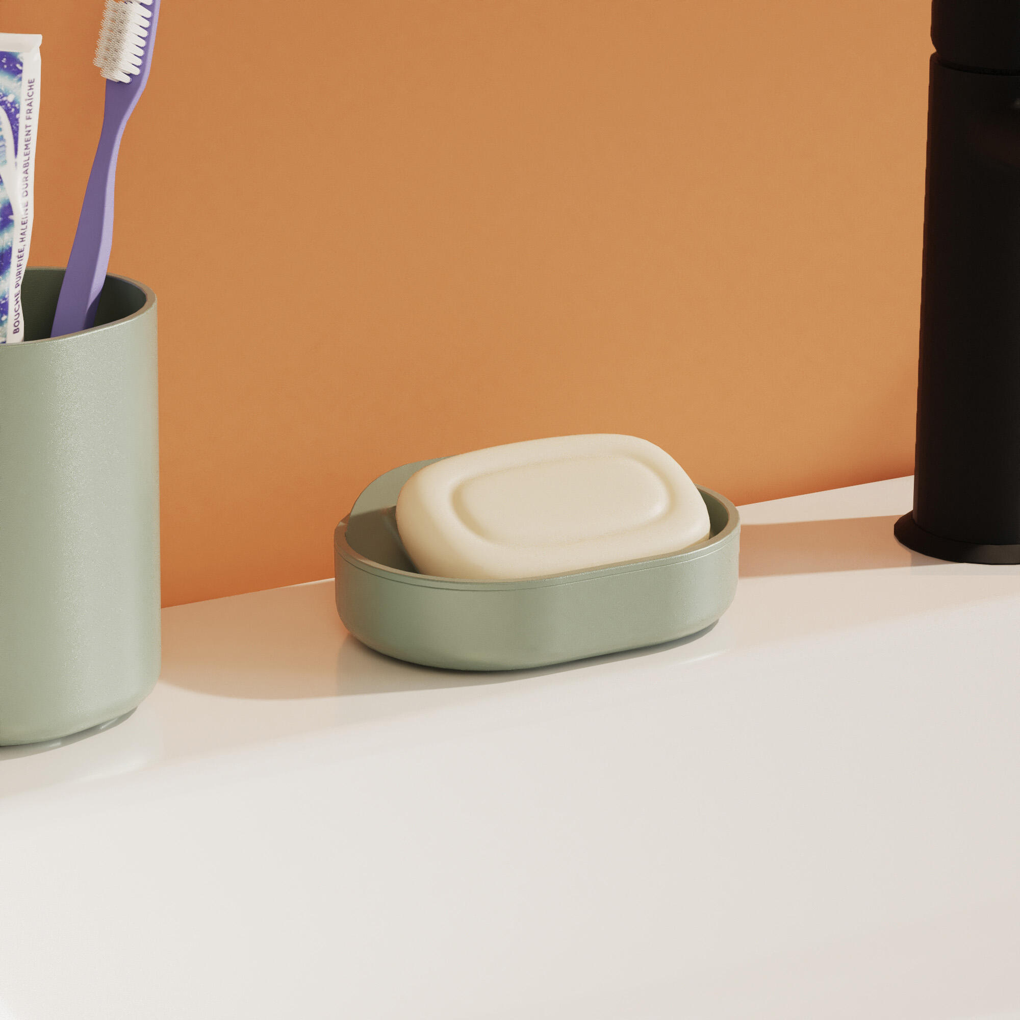 Porte-savon Easy vert SENSEA - 2