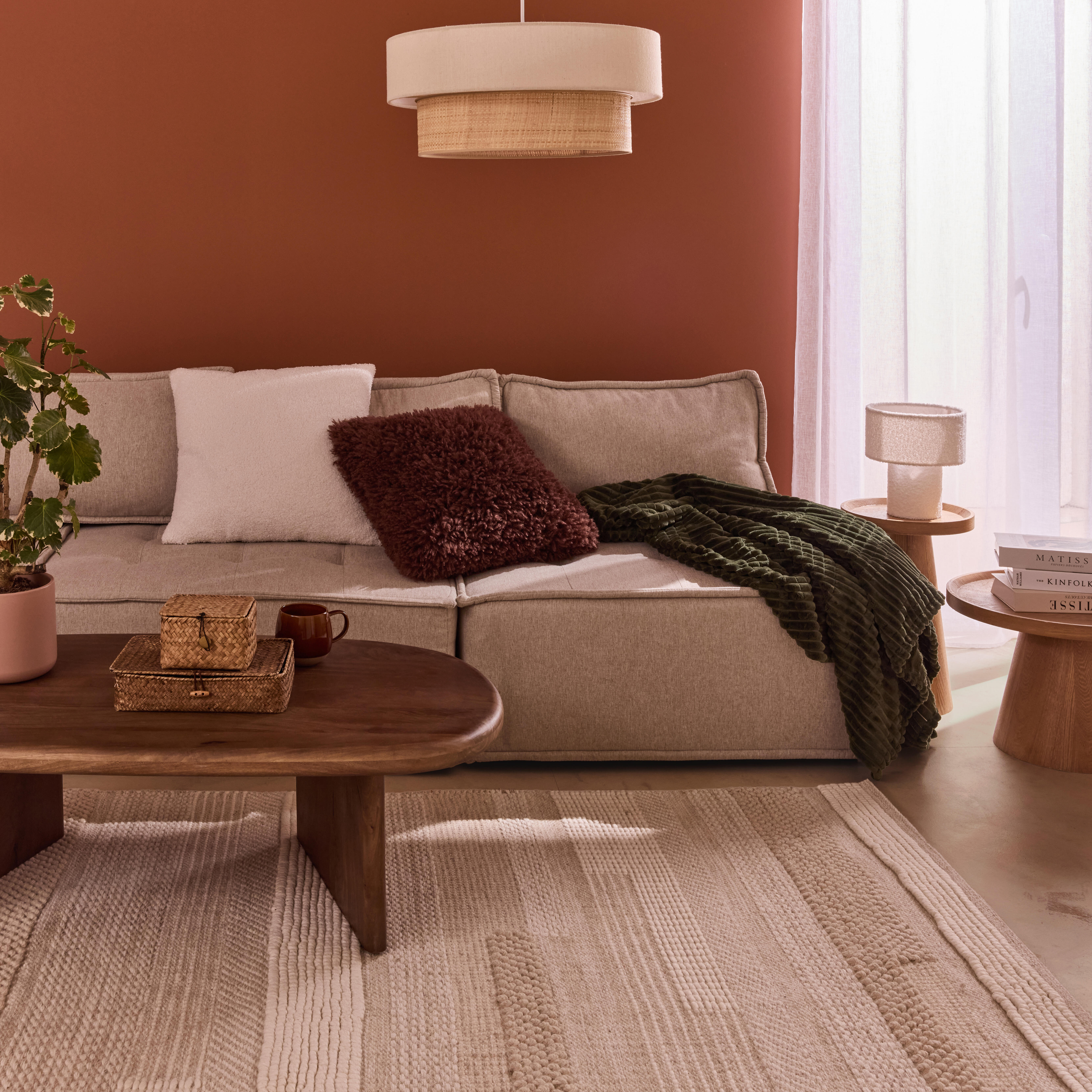 Cortinado ilhós Amina 140x280cm branco Inspire - 4