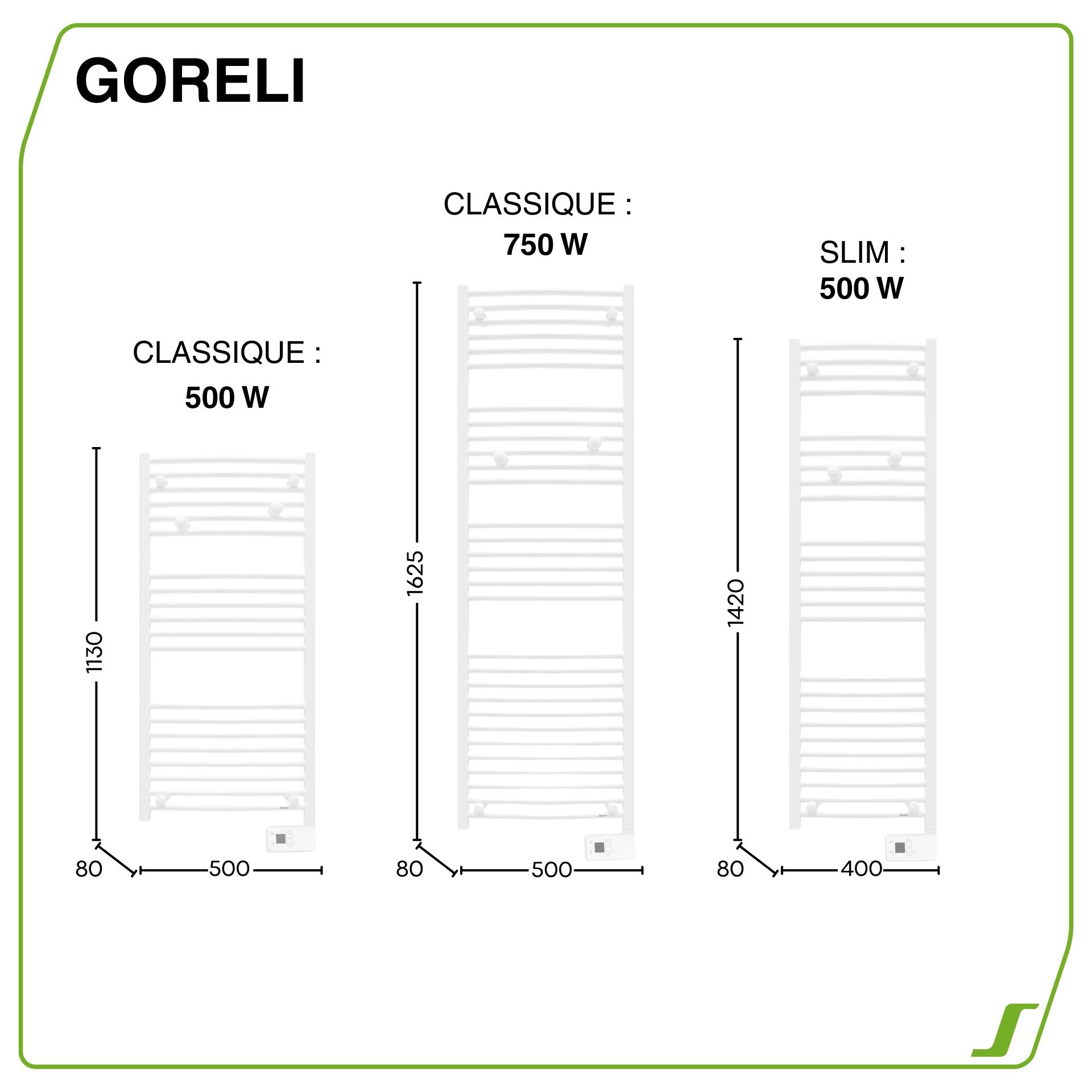 Sèche-serviettes électrique à inertie fluide Goreli 500W SAUTER blanc - 5