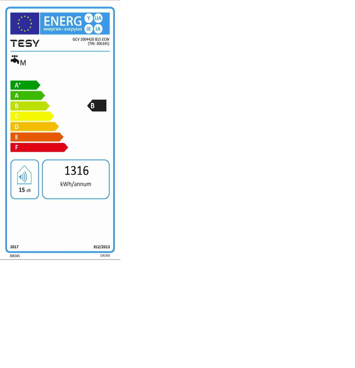 Termo eléctrico TESY BILIGHT CLOUD WIFI de 100 litros de capacidad
 - 3
