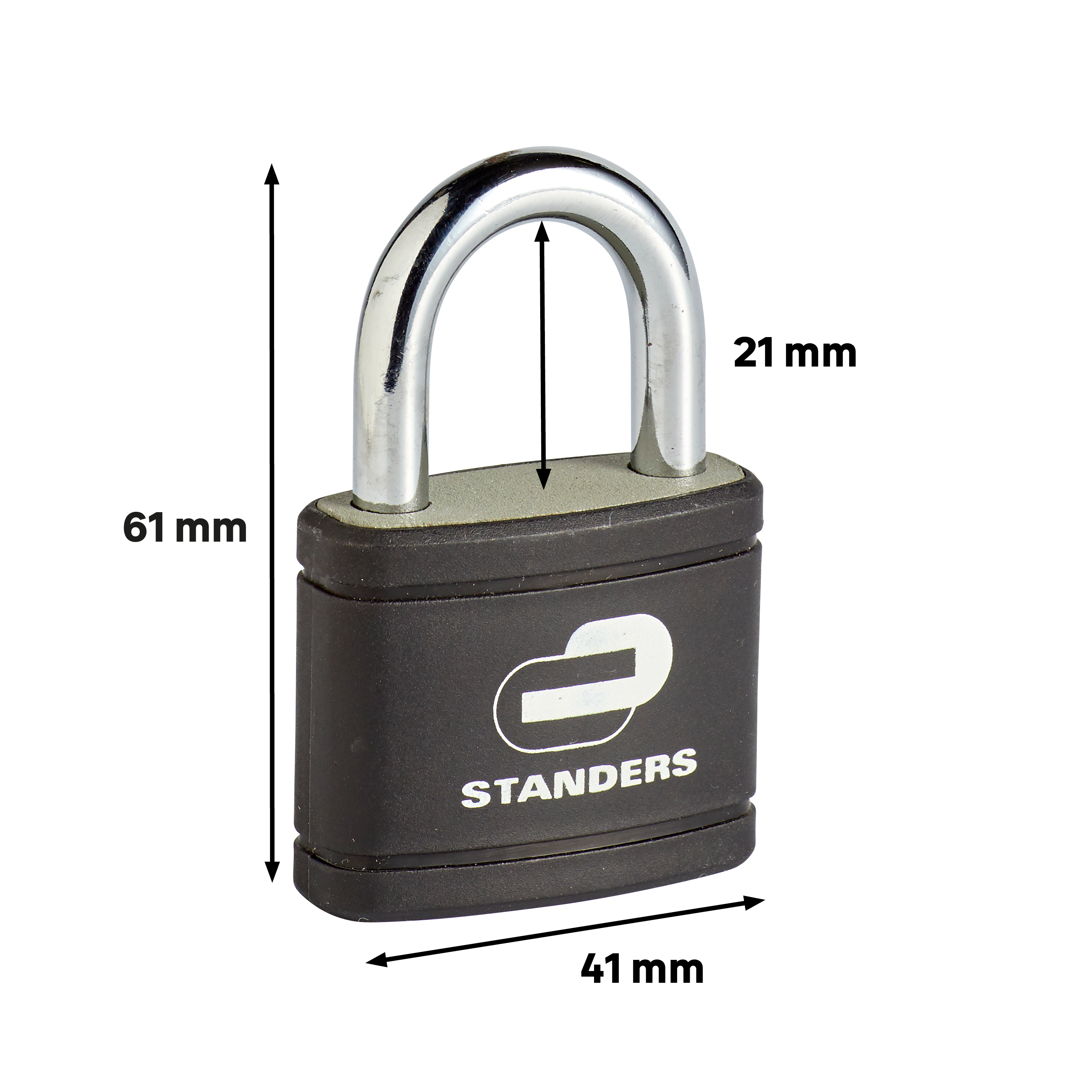 Lot de 3 cadenas avec clé STANDERS acier, l.41 mm - 5