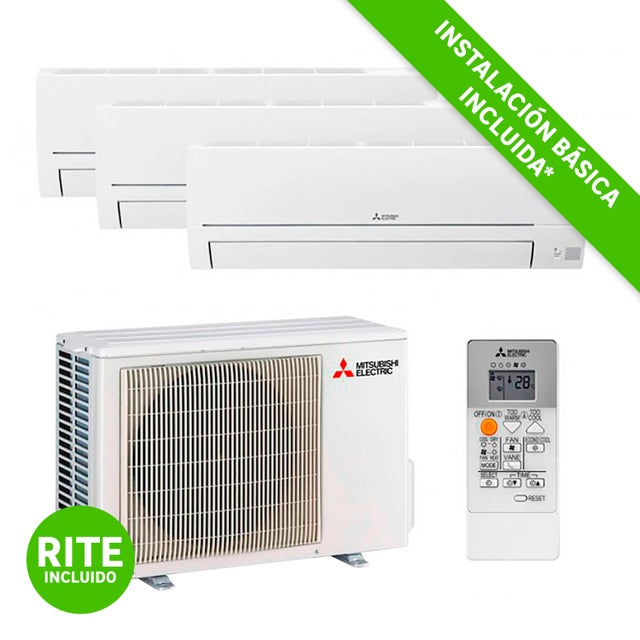 Aire Acondicionado 3X1 MITSUBISHI ELECTRIC MXZ-3H 3x2150 fg WIFI Instalación básica incluida